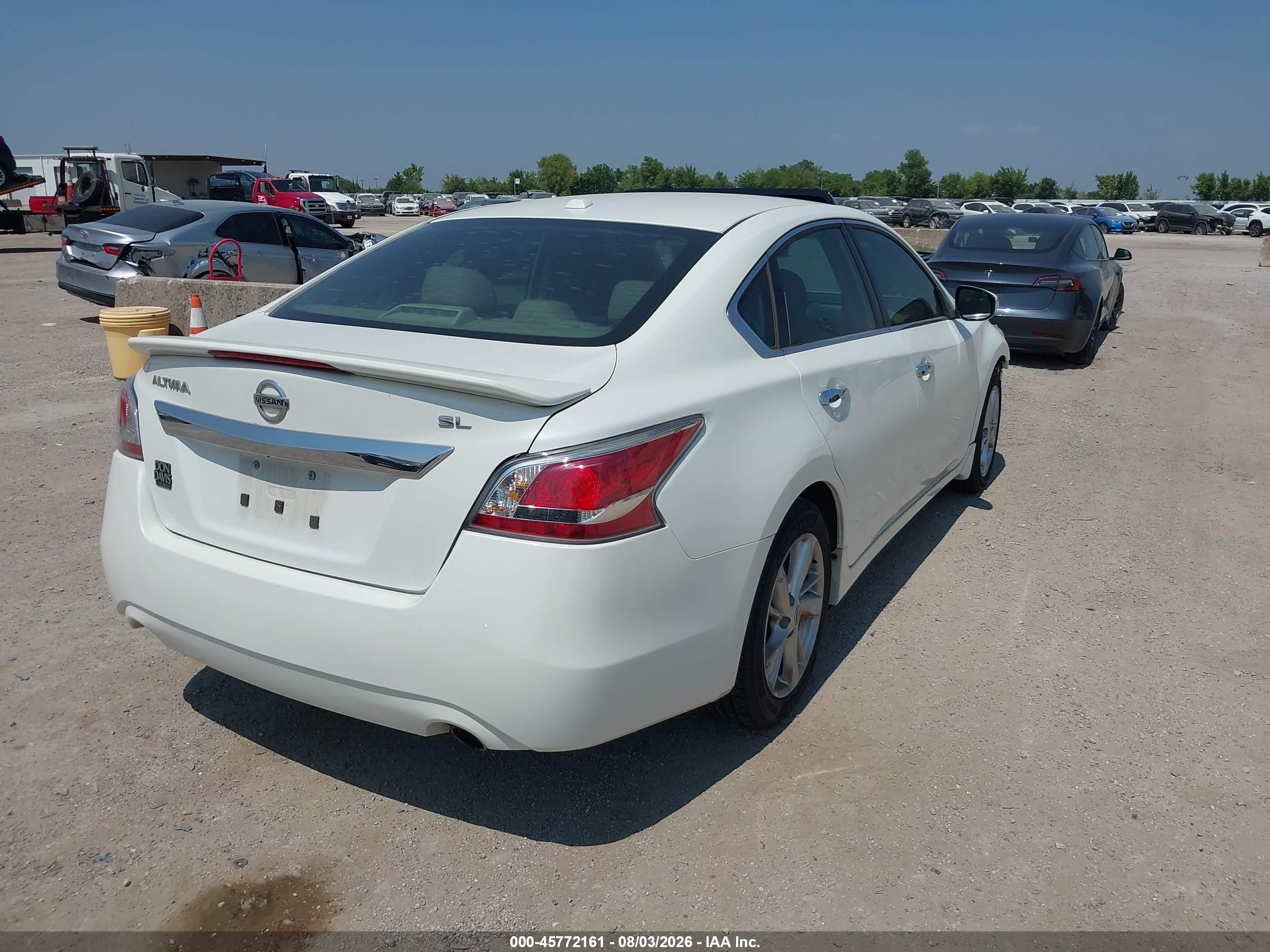 2015 Nissan Altima 2.5 Sl White vin: 1N4AL3APXFN875113