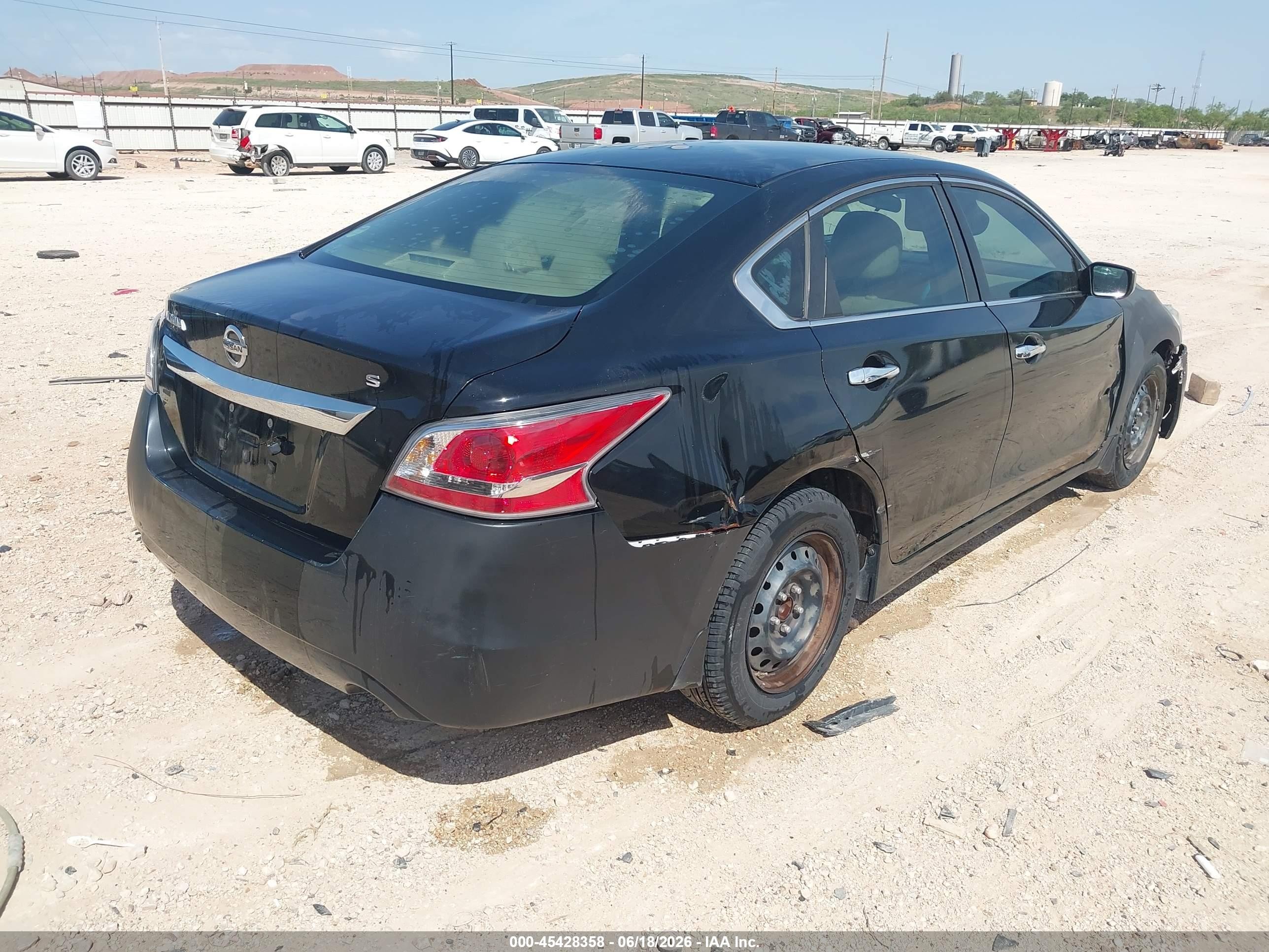 2015 Nissan Altima 2.5 S Black vin: 1N4AL3APXFN876147