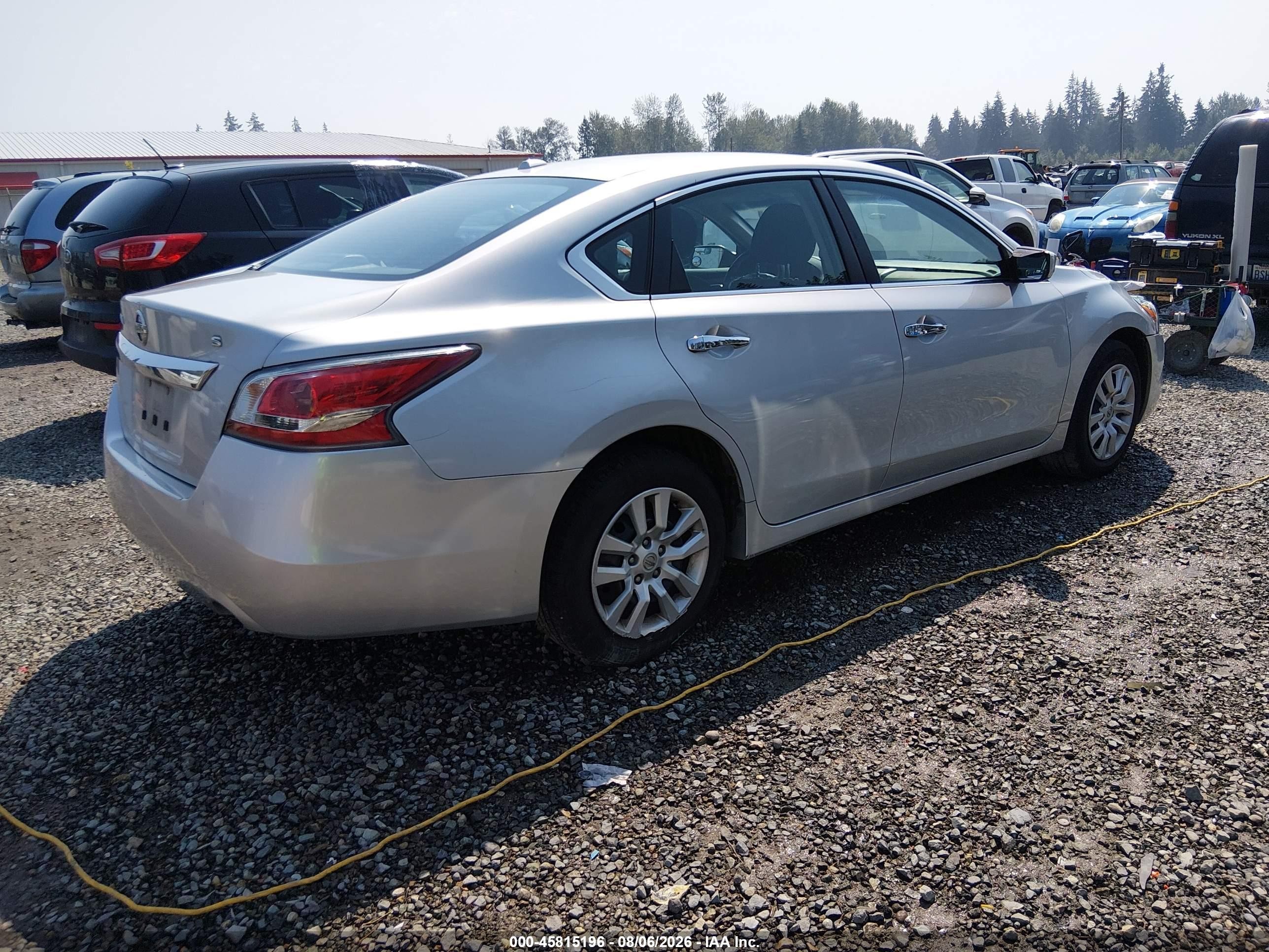 2015 Nissan Altima 2.5/2.5 S/2.5 Sl/2.5 Sv Silver vin: 1N4AL3APXFN885298