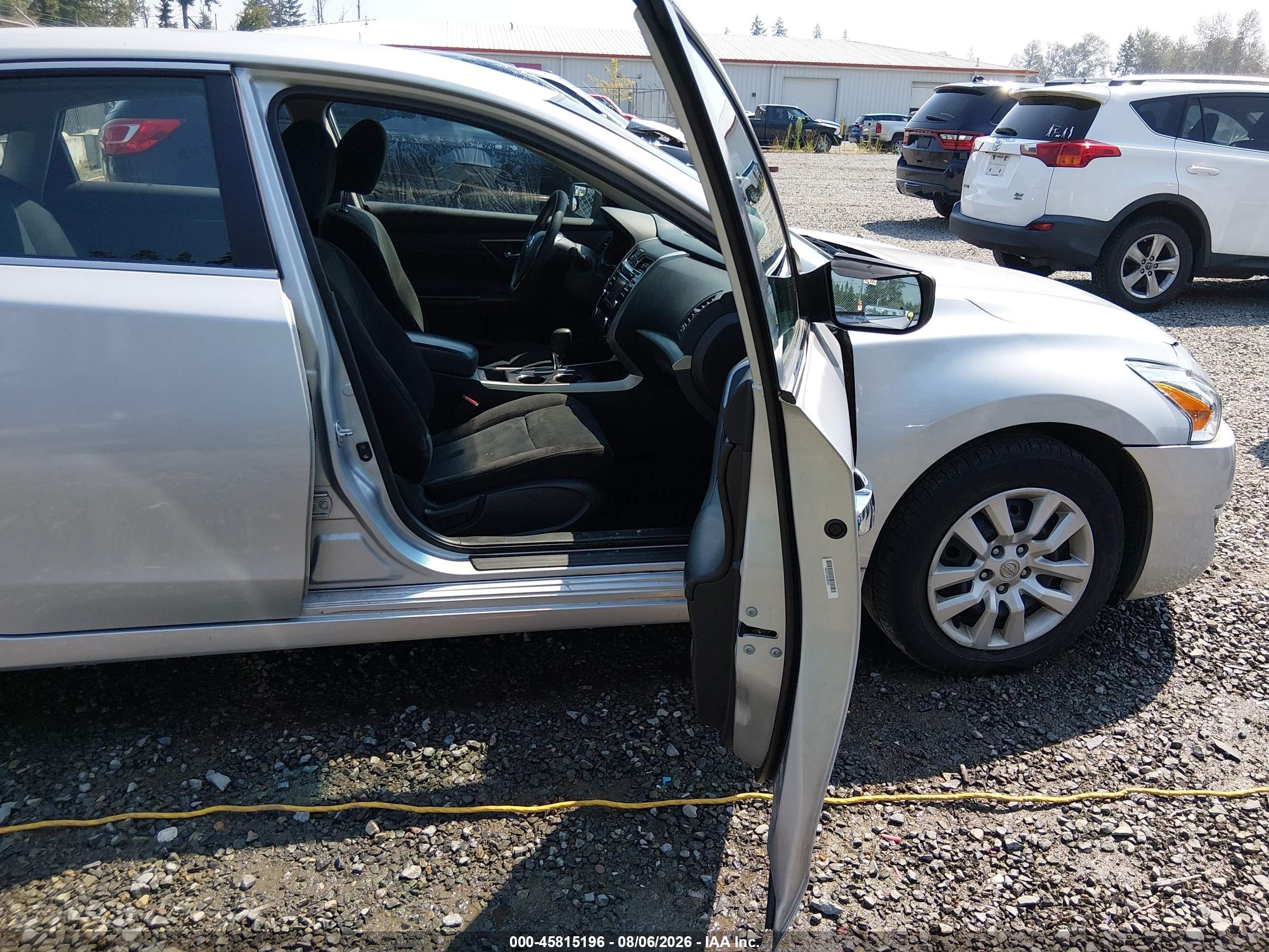 2015 Nissan Altima 2.5/2.5 S/2.5 Sl/2.5 Sv Silver vin: 1N4AL3APXFN885298