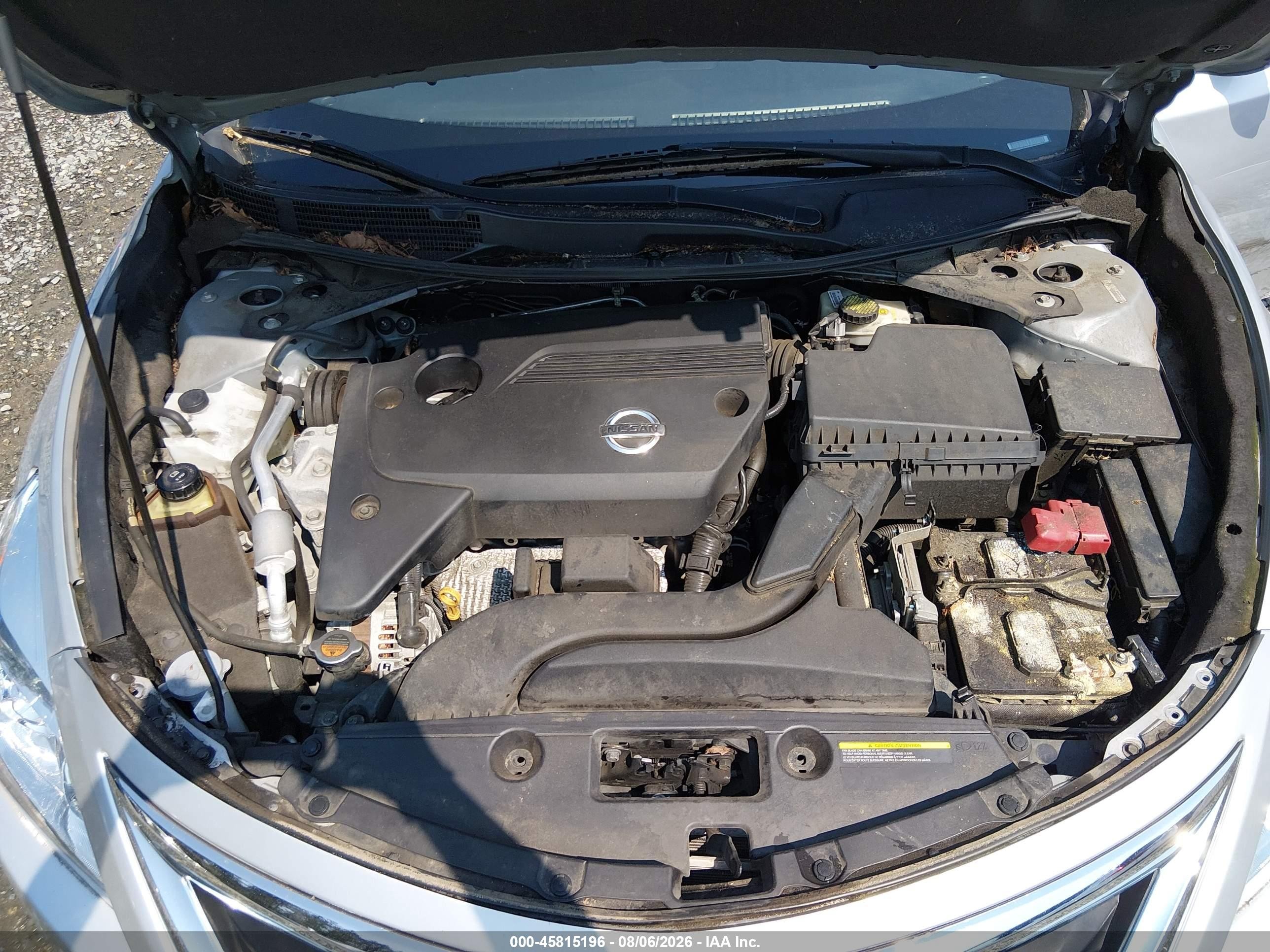 2015 Nissan Altima 2.5/2.5 S/2.5 Sl/2.5 Sv Silver vin: 1N4AL3APXFN885298