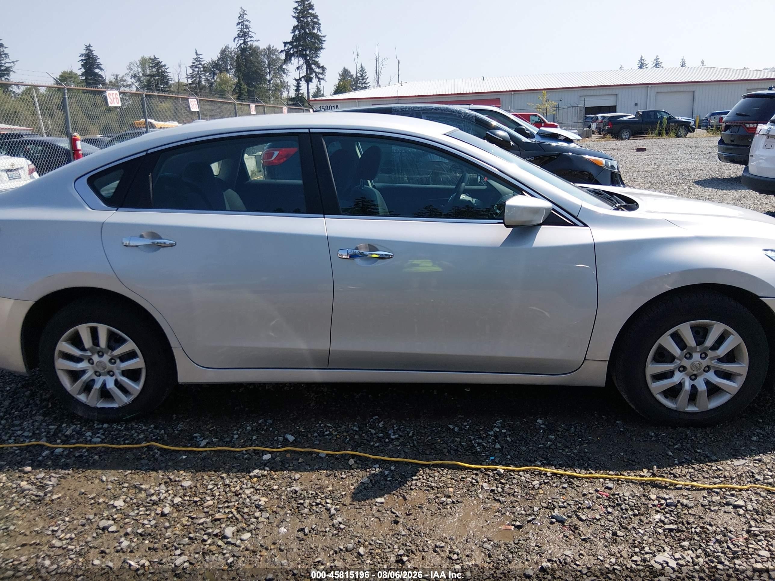 2015 Nissan Altima 2.5/2.5 S/2.5 Sl/2.5 Sv Silver vin: 1N4AL3APXFN885298