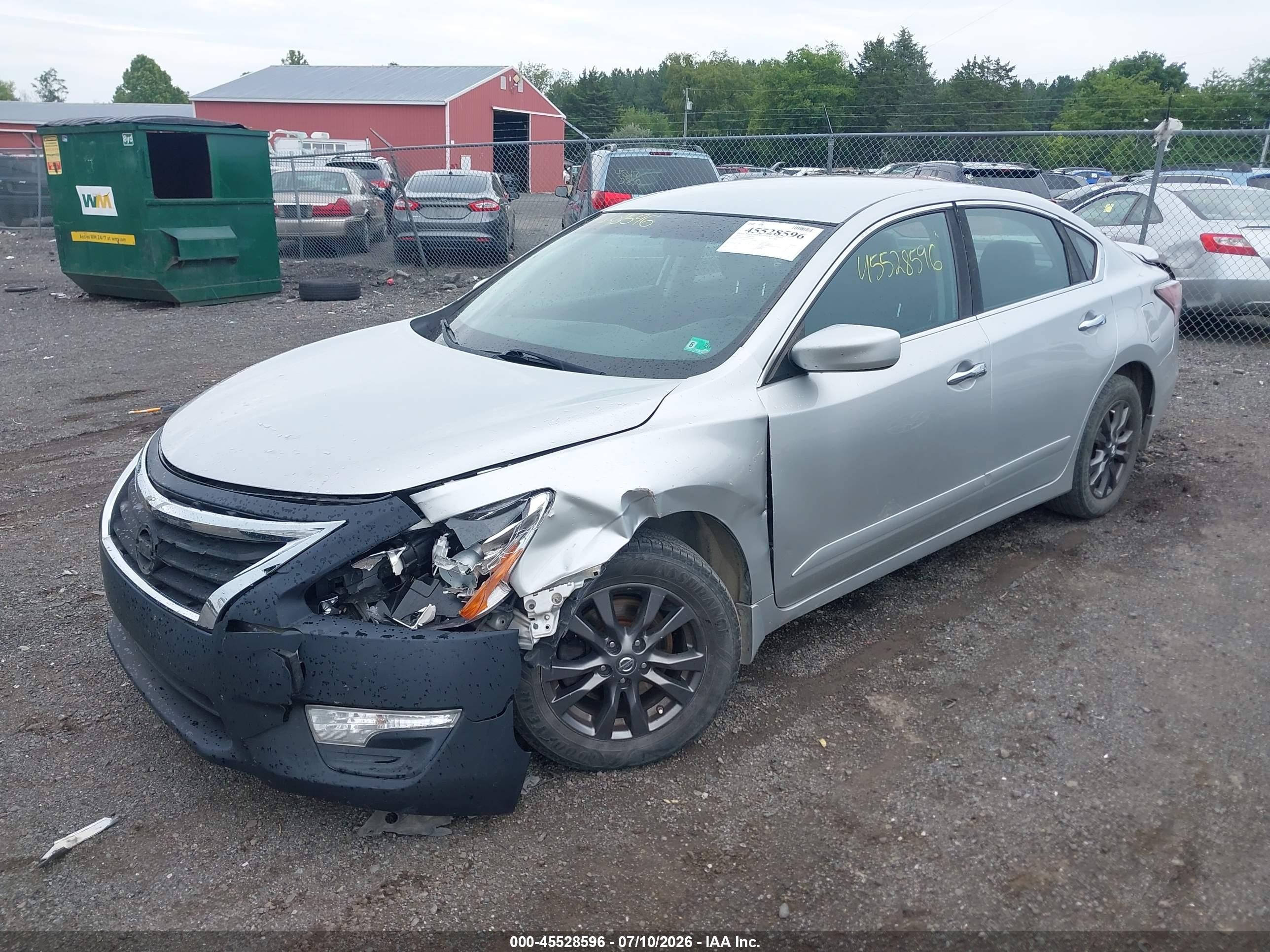 2015 Nissan Altima 2.5 S Silver vin: 1N4AL3APXFN901693
