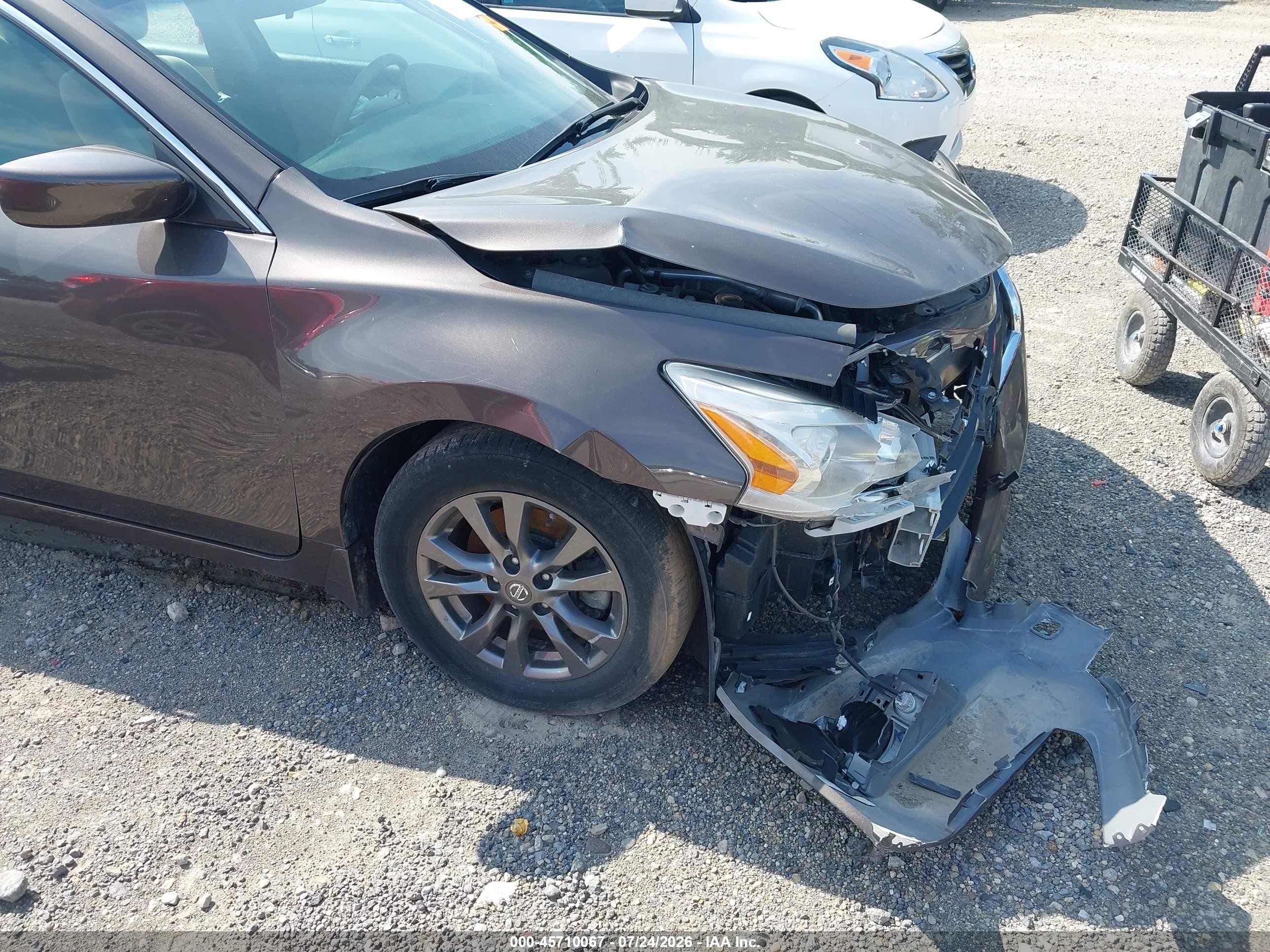 2015 Nissan Altima 2.5 S Gray vin: 1N4AL3APXFN905789