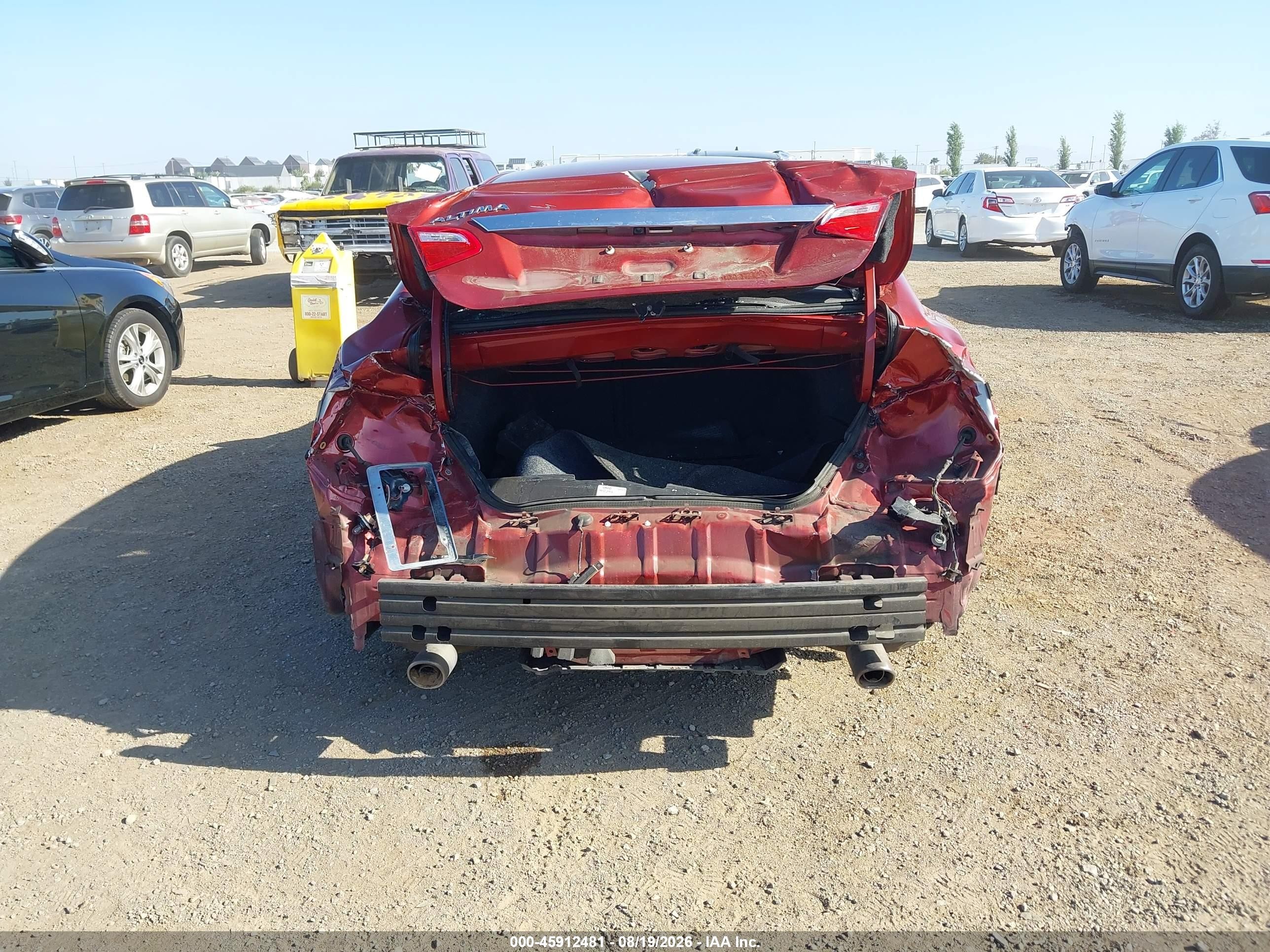 2016 Nissan Altima 2.5 S Burgundy vin: 1N4AL3APXGN356869