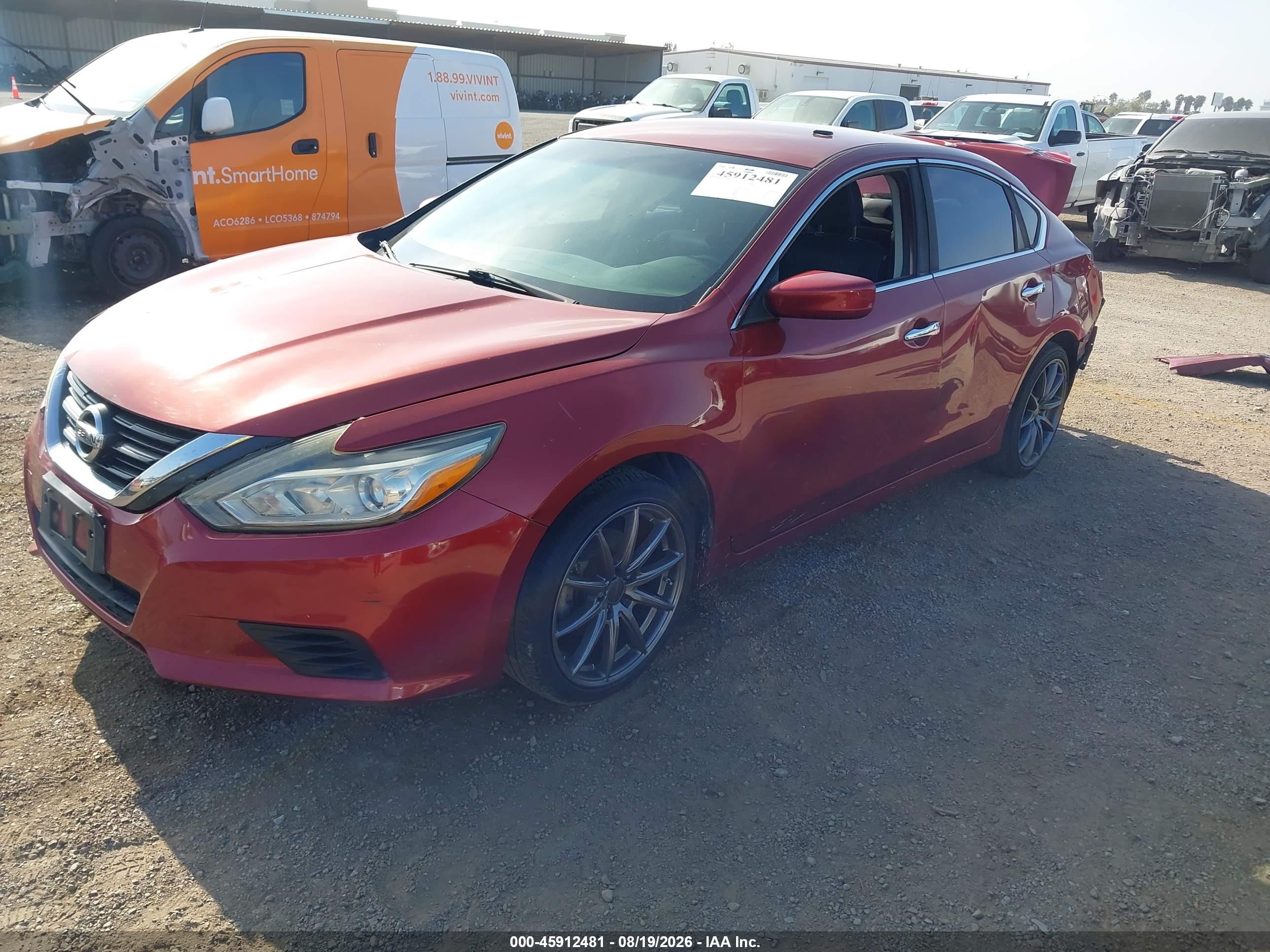2016 Nissan Altima 2.5 S Burgundy vin: 1N4AL3APXGN356869