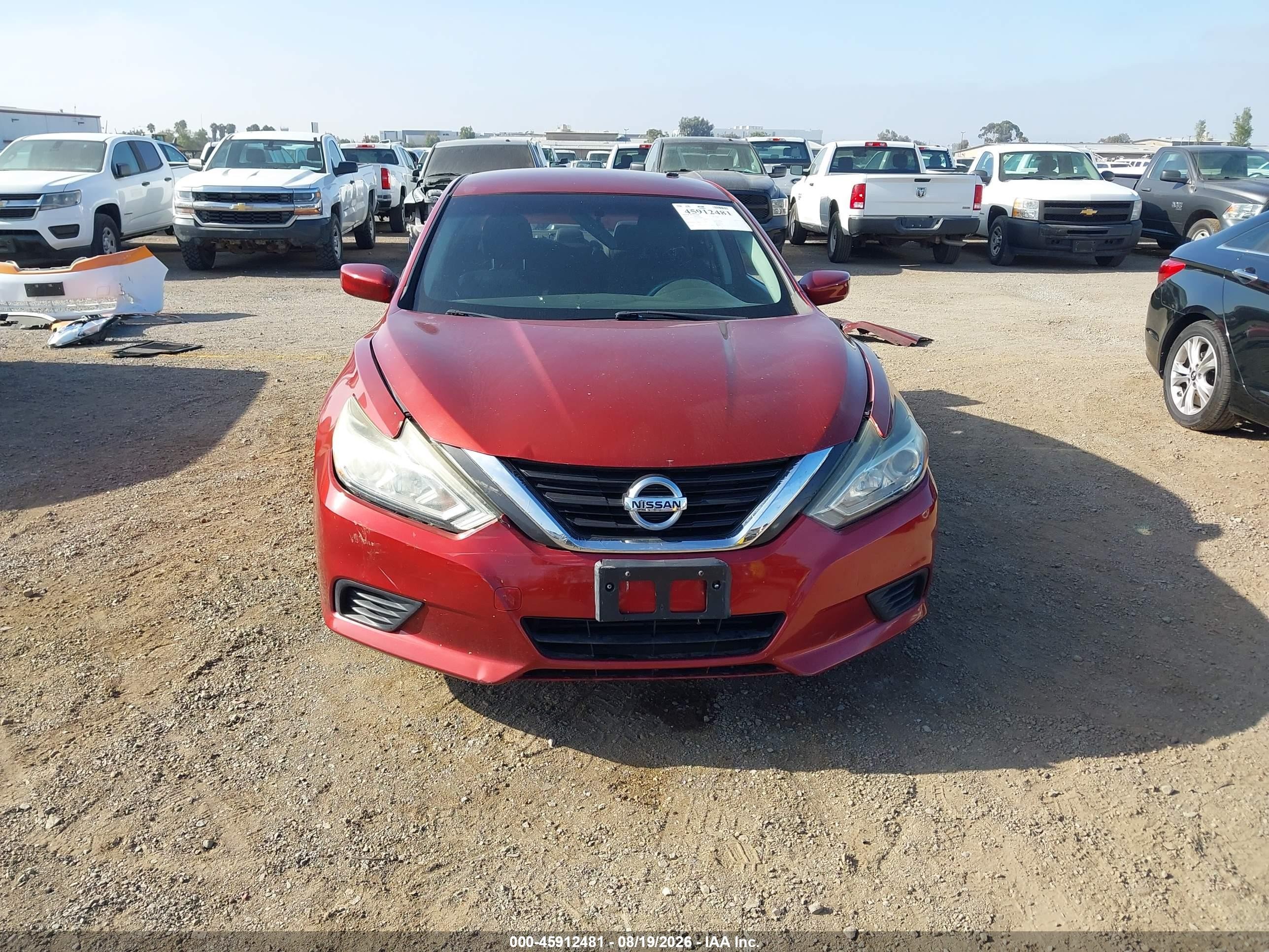 2016 Nissan Altima 2.5 S Burgundy vin: 1N4AL3APXGN356869