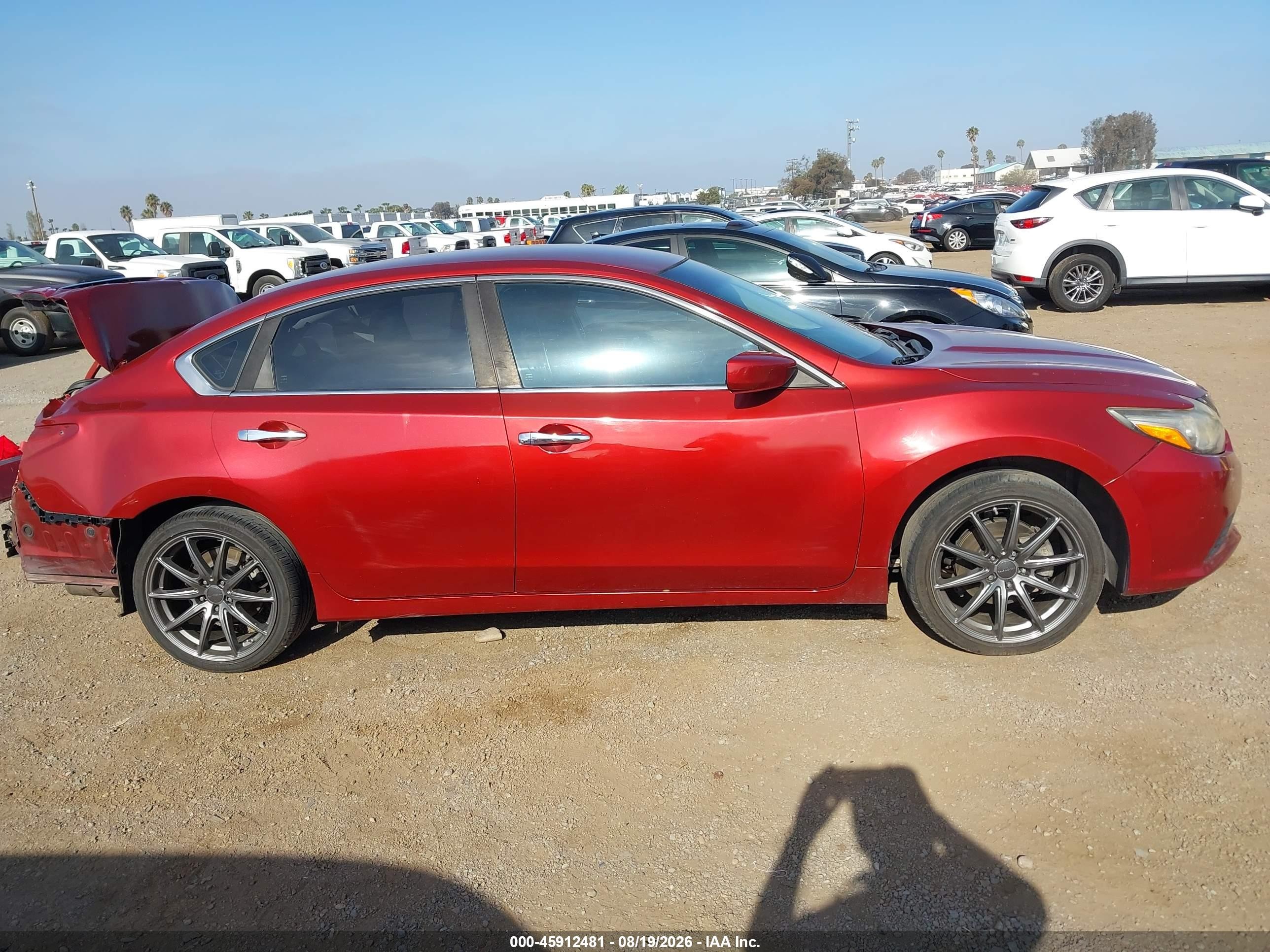 2016 Nissan Altima 2.5 S Burgundy vin: 1N4AL3APXGN356869