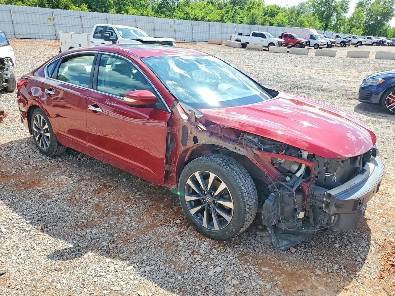 2017 Nissan Altima 2.5 Sl Red vin: 1N4AL3APXHC241184