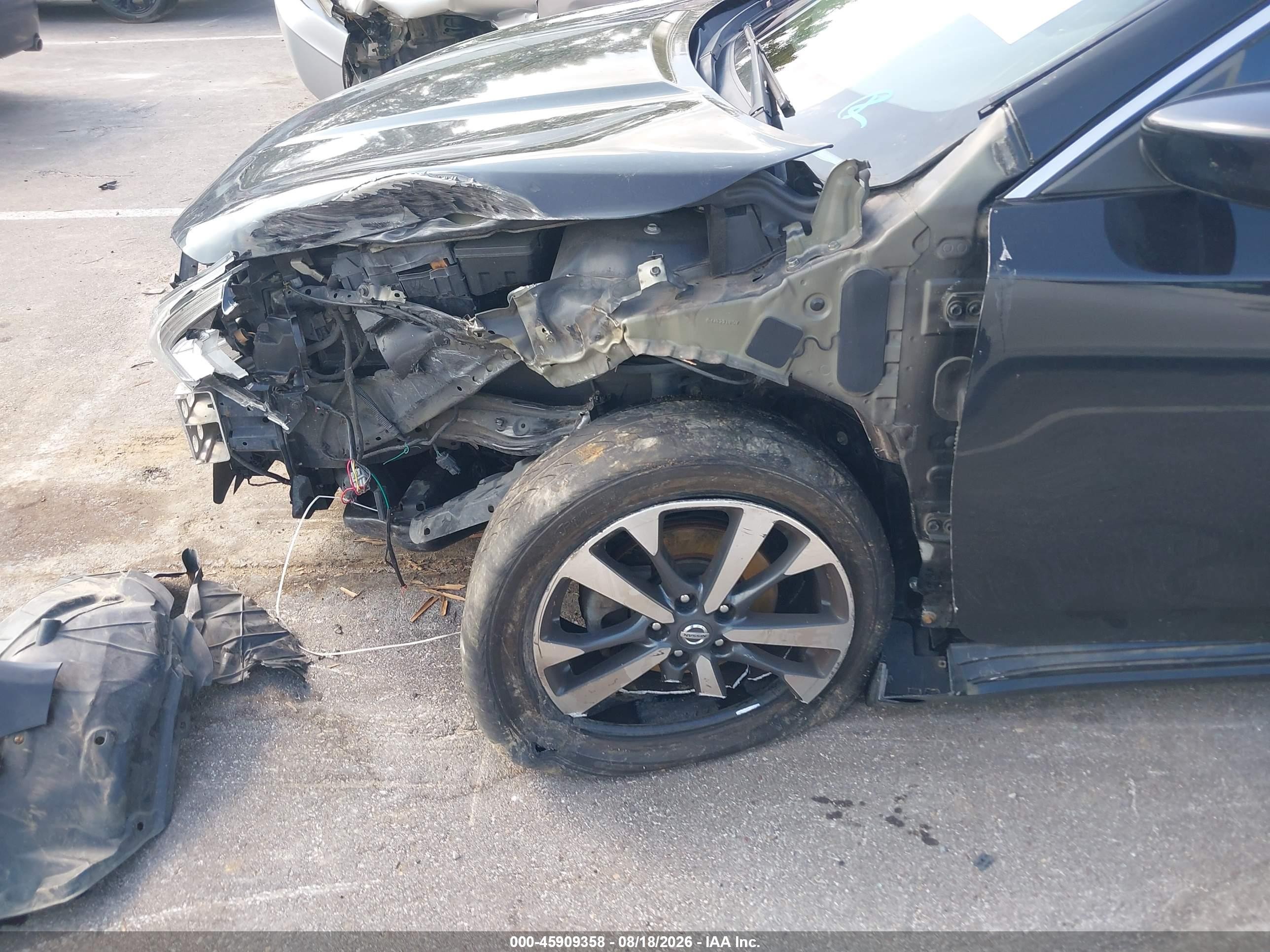 2017 Nissan Altima 2.5 Sr Черный vin: 1N4AL3APXHC496272