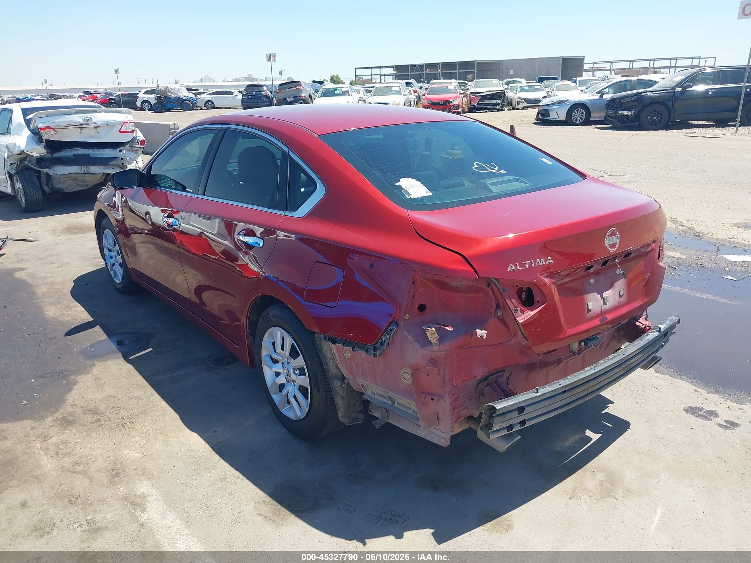 2017 Nissan Altima 2.5 S Red vin: 1N4AL3APXHN306314