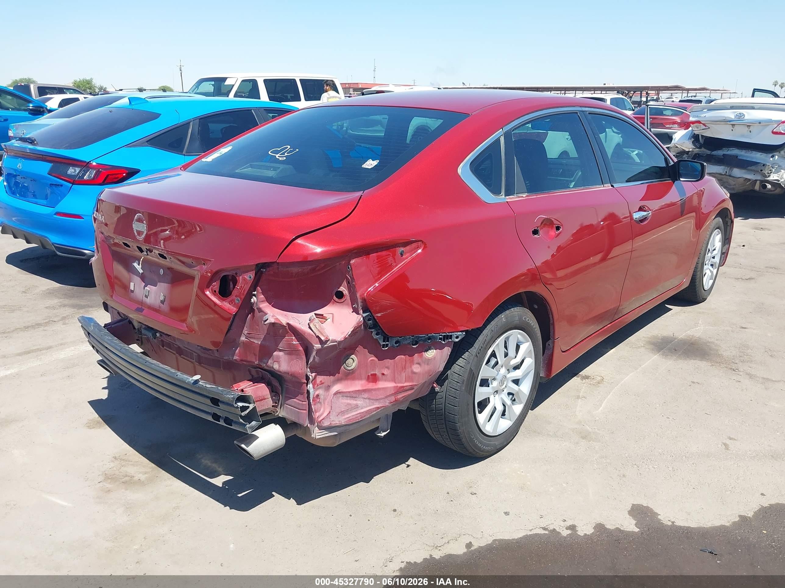 2017 Nissan Altima 2.5 S Red vin: 1N4AL3APXHN306314