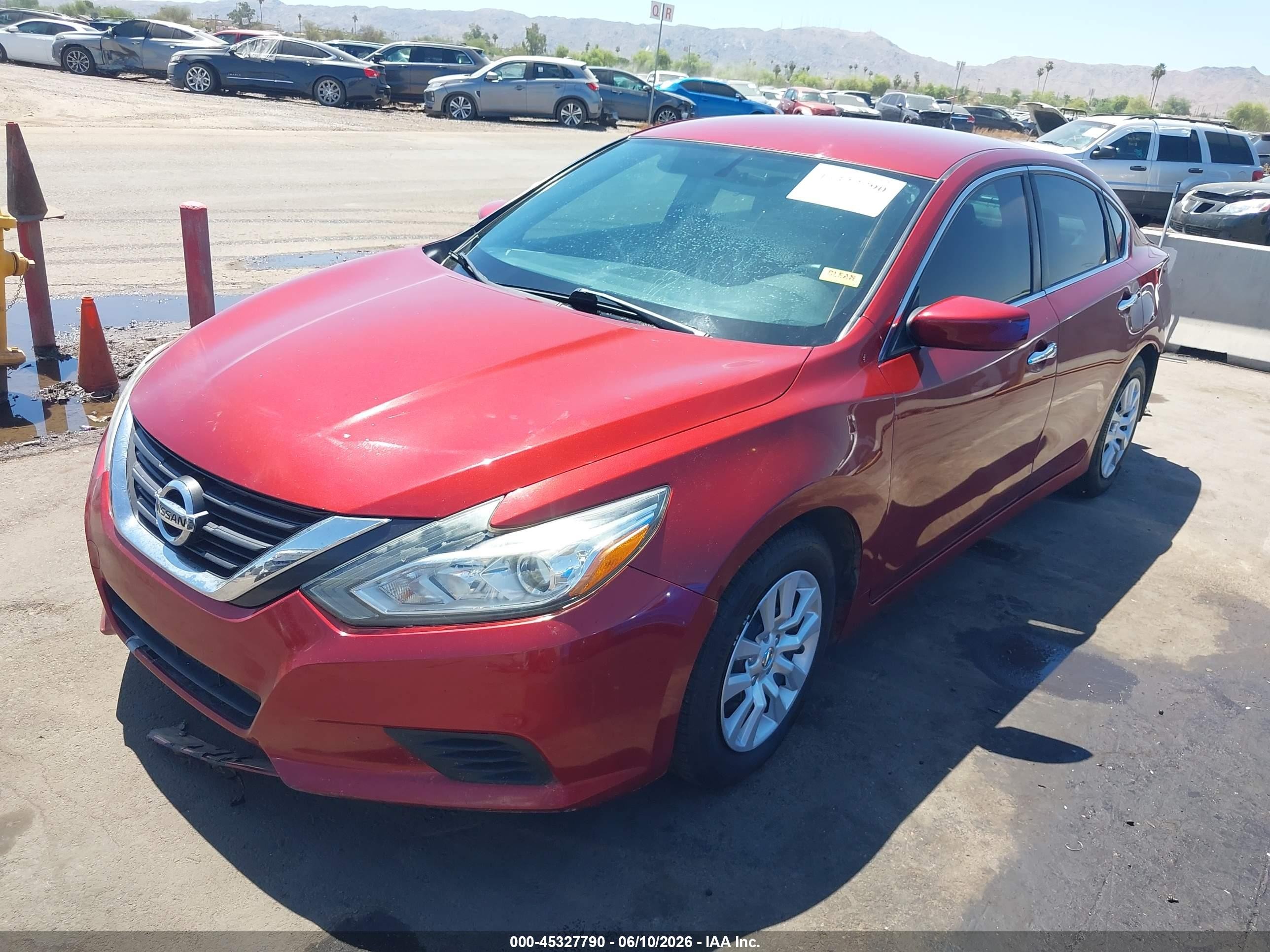 2017 Nissan Altima 2.5 S Red vin: 1N4AL3APXHN306314