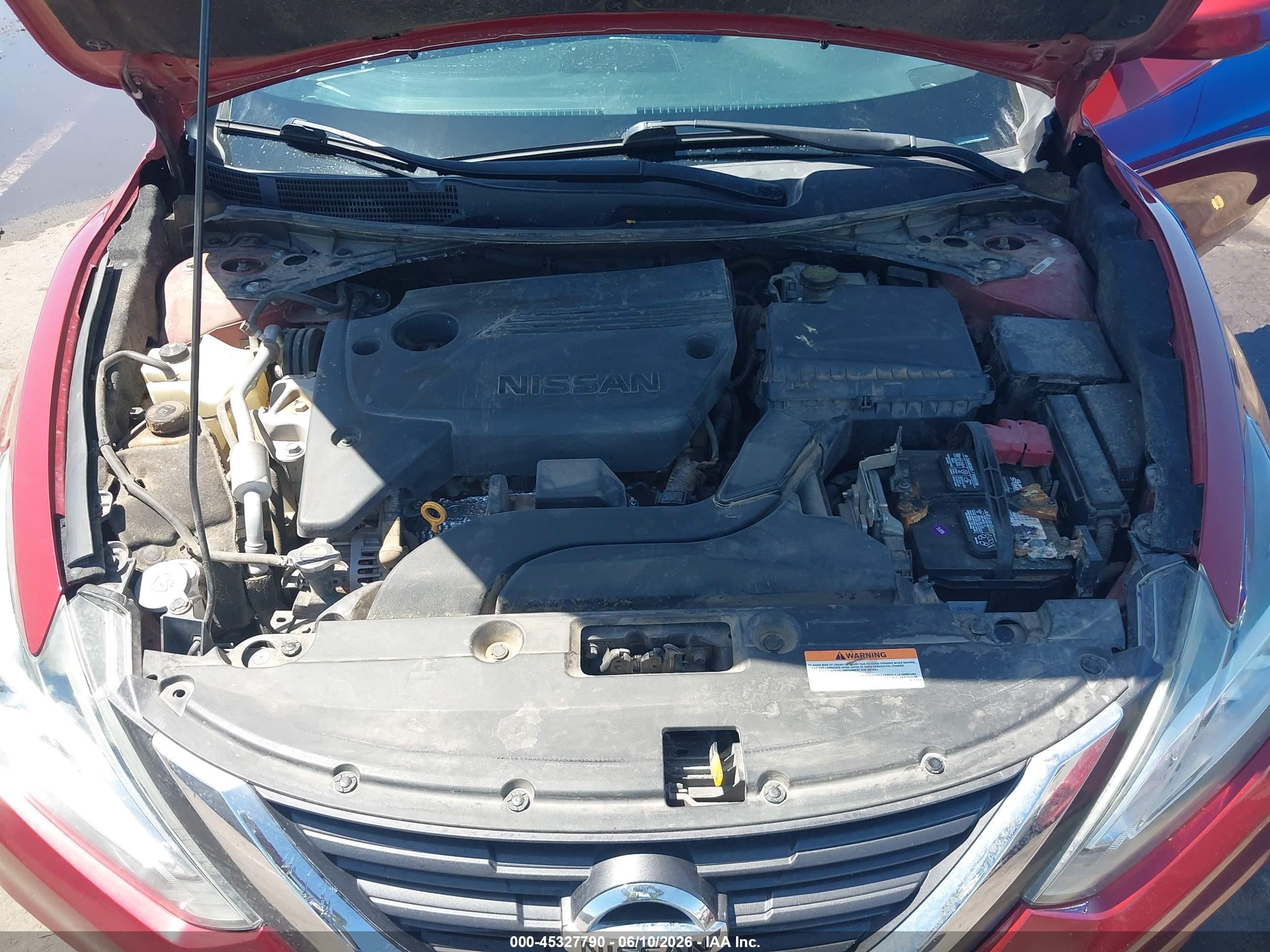2017 Nissan Altima 2.5 S Red vin: 1N4AL3APXHN306314