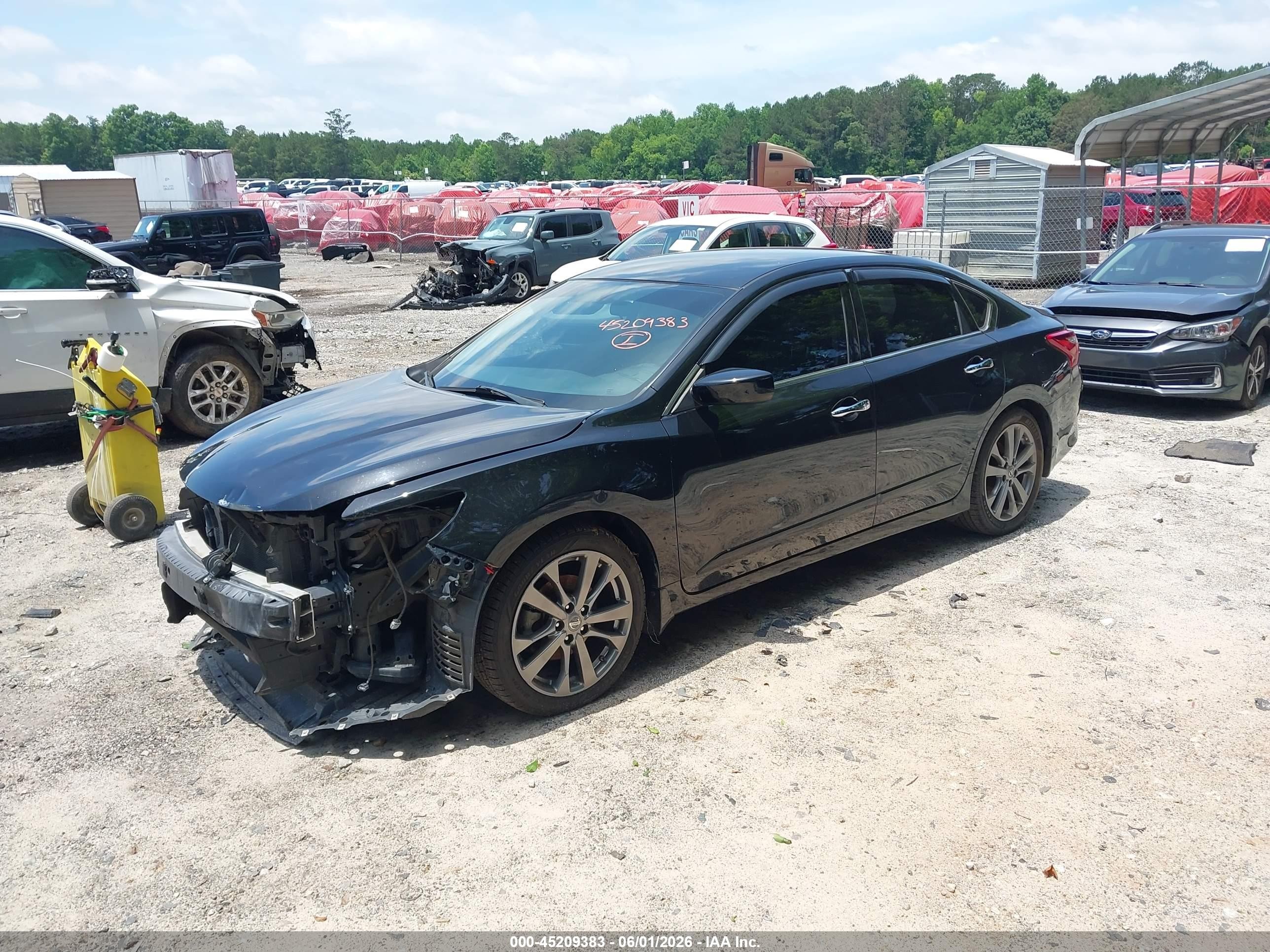 2018 Nissan Altima 2.5 Sr Black vin: 1N4AL3APXJC189240