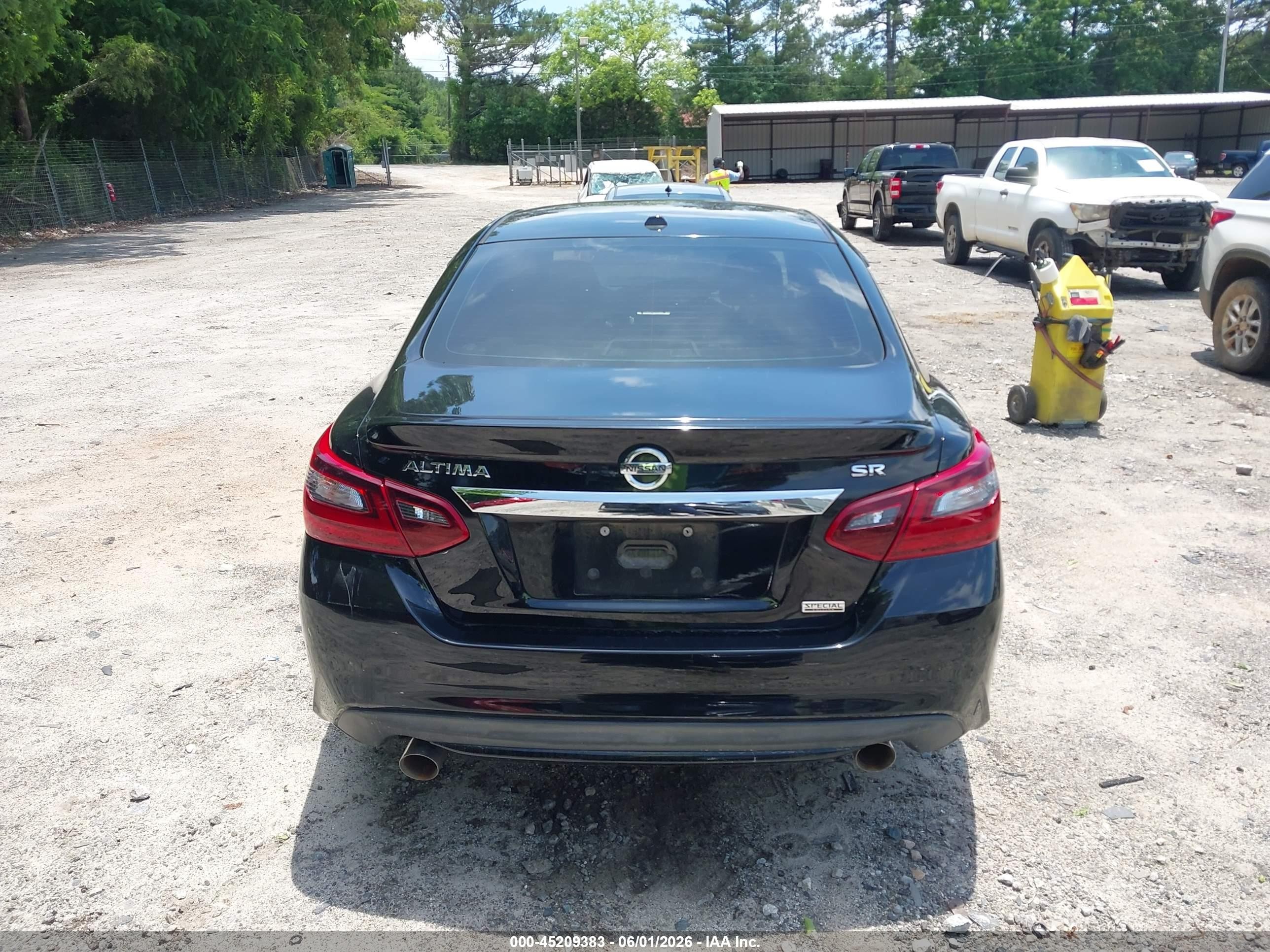 2018 Nissan Altima 2.5 Sr Black vin: 1N4AL3APXJC189240