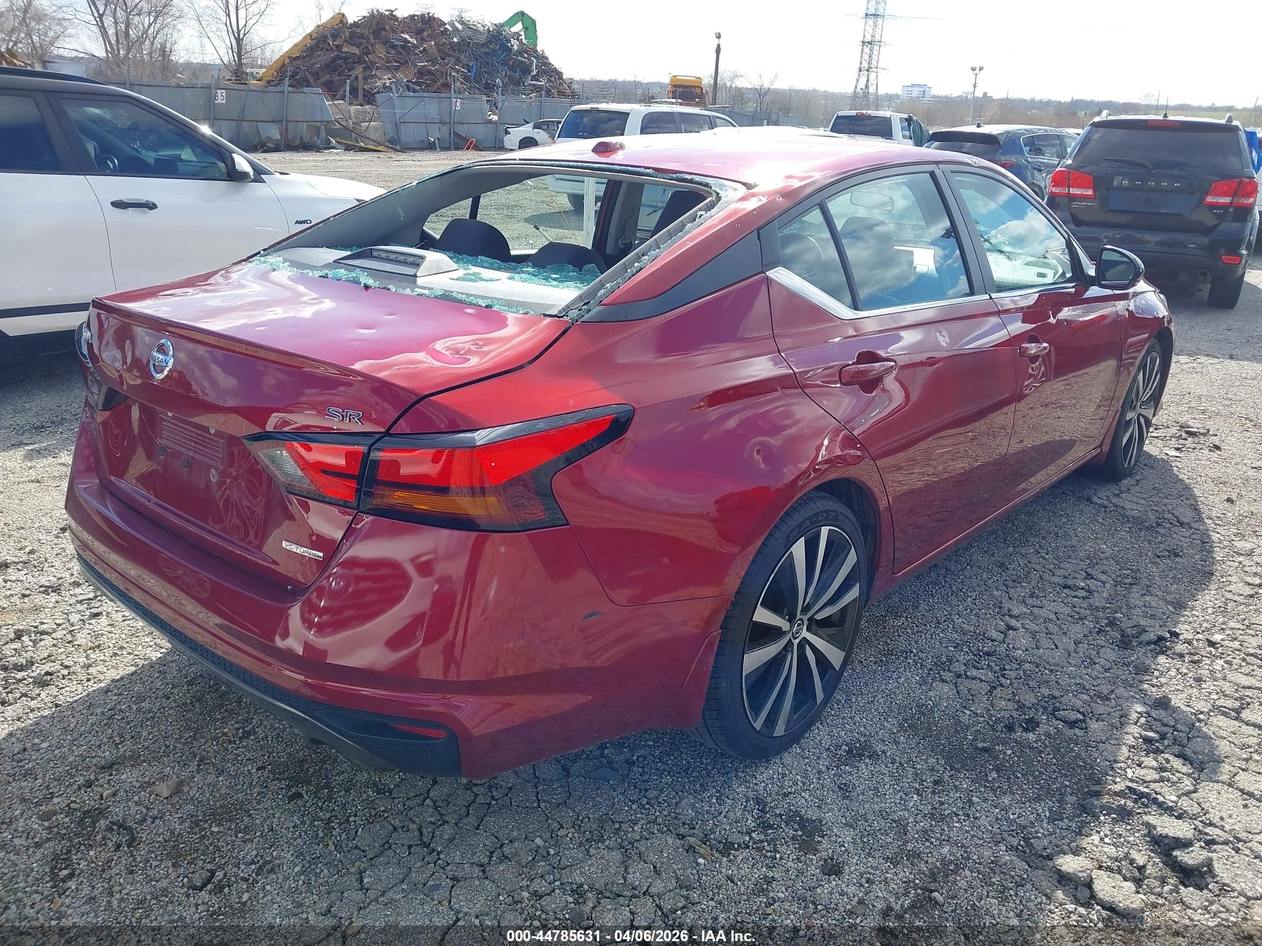 2020 Nissan Altima Sr Vc-turbo Fwd Red vin: 1N4AL4CV3LC138117