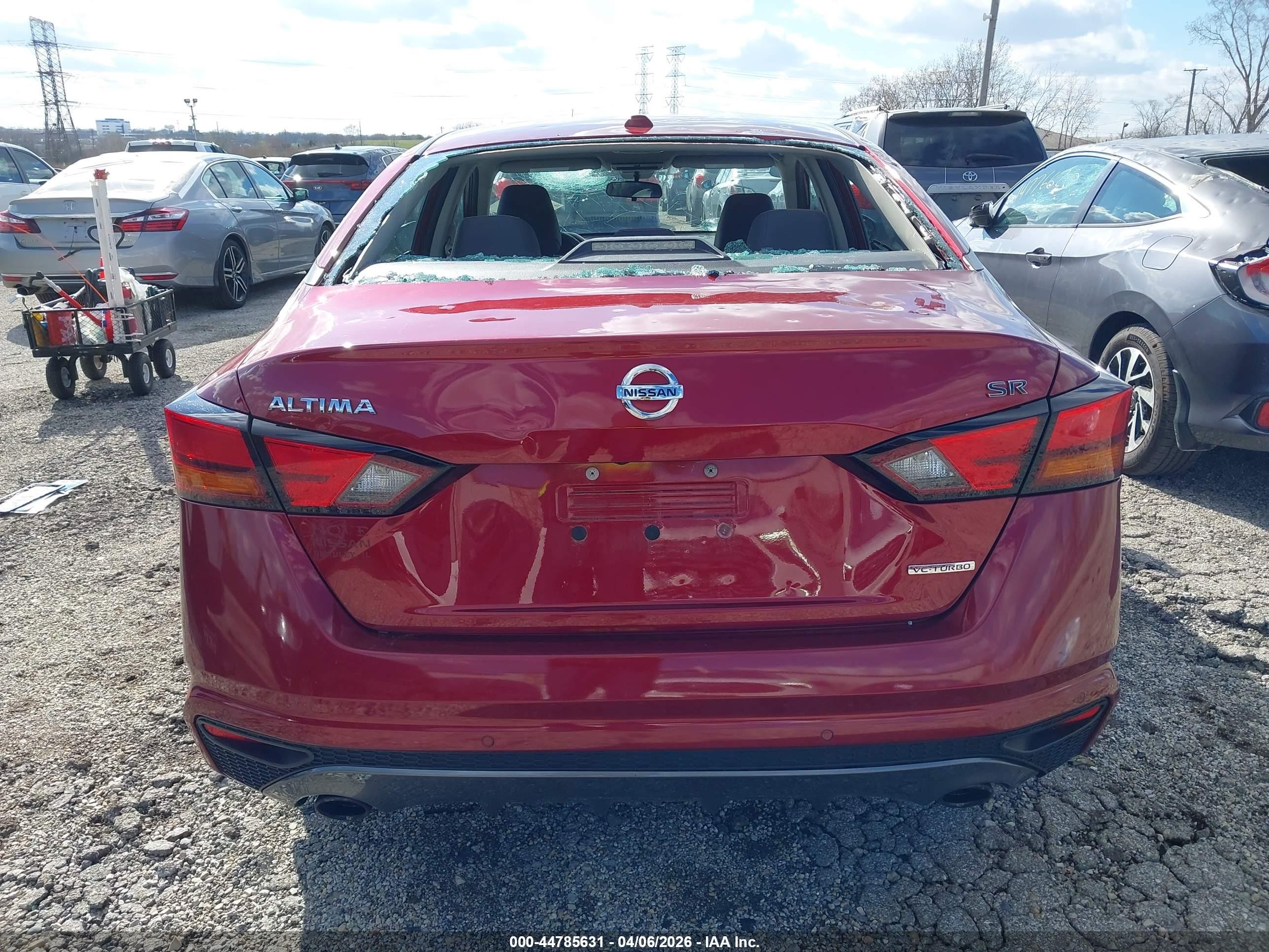 2020 Nissan Altima Sr Vc-turbo Fwd Red vin: 1N4AL4CV3LC138117