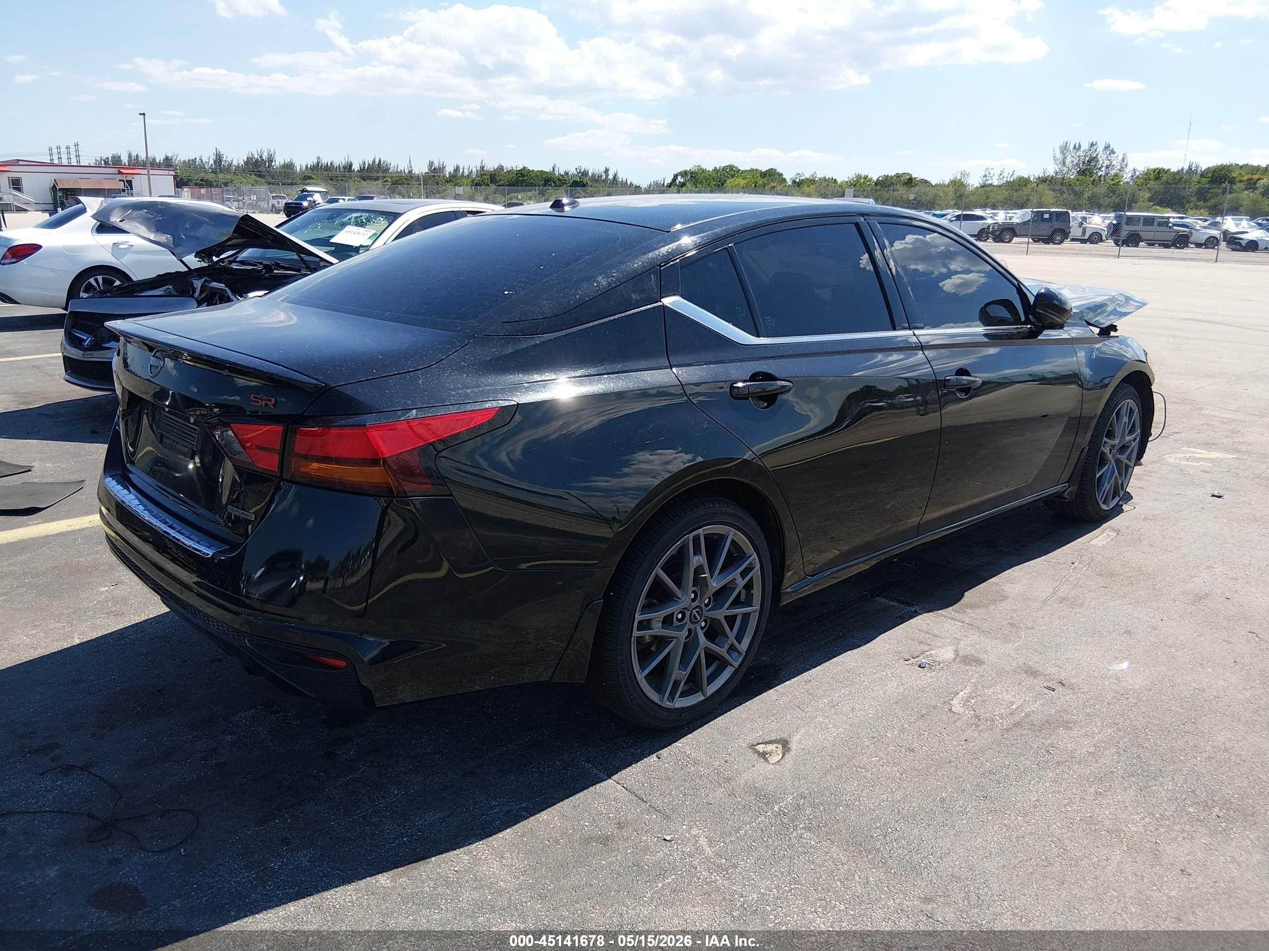 2023 Nissan Altima Sr Vc-turbo Fwd Черный vin: 1N4AL4CV4PN344847