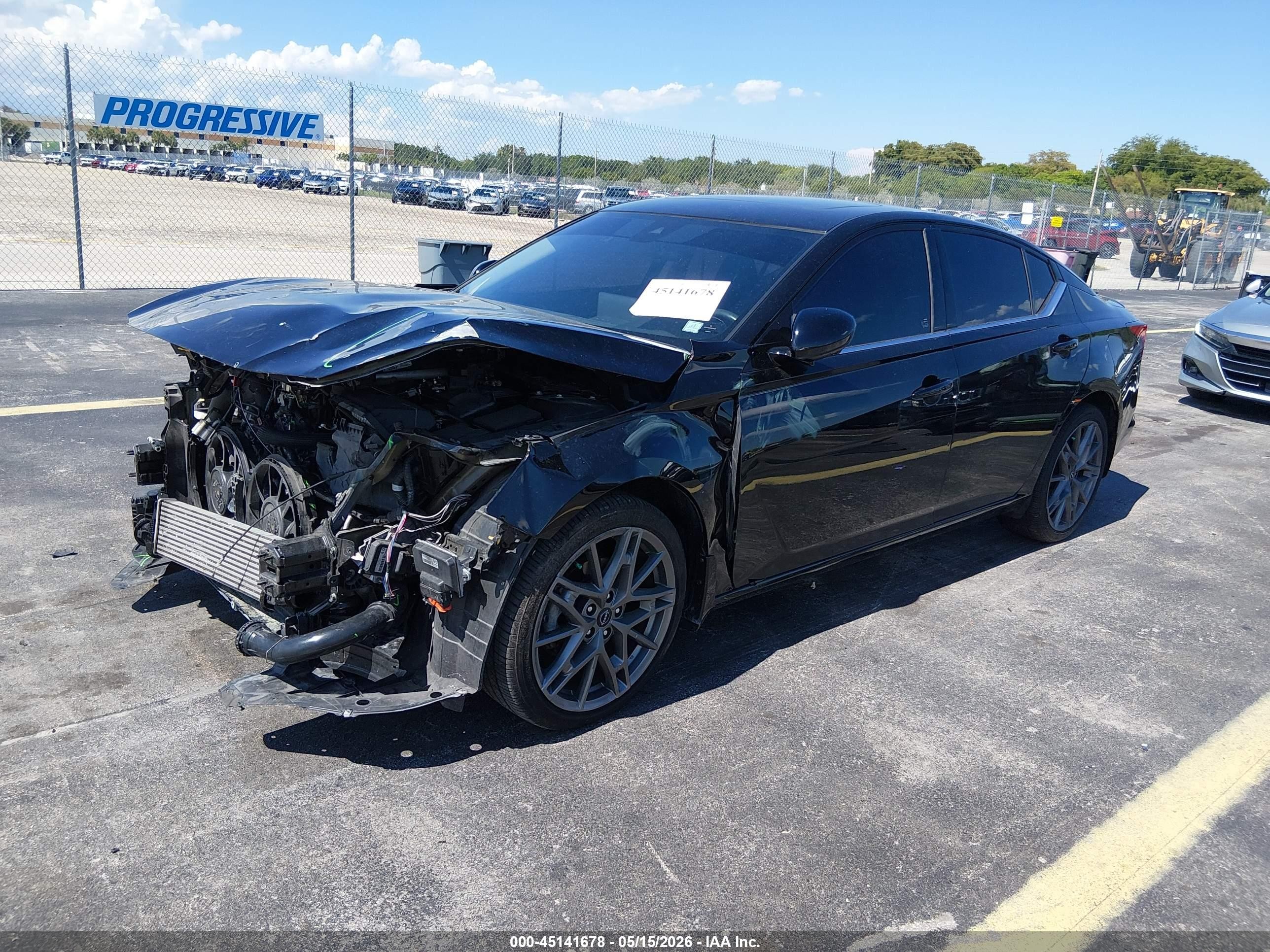 2023 Nissan Altima Sr Vc-turbo Fwd Черный vin: 1N4AL4CV4PN344847