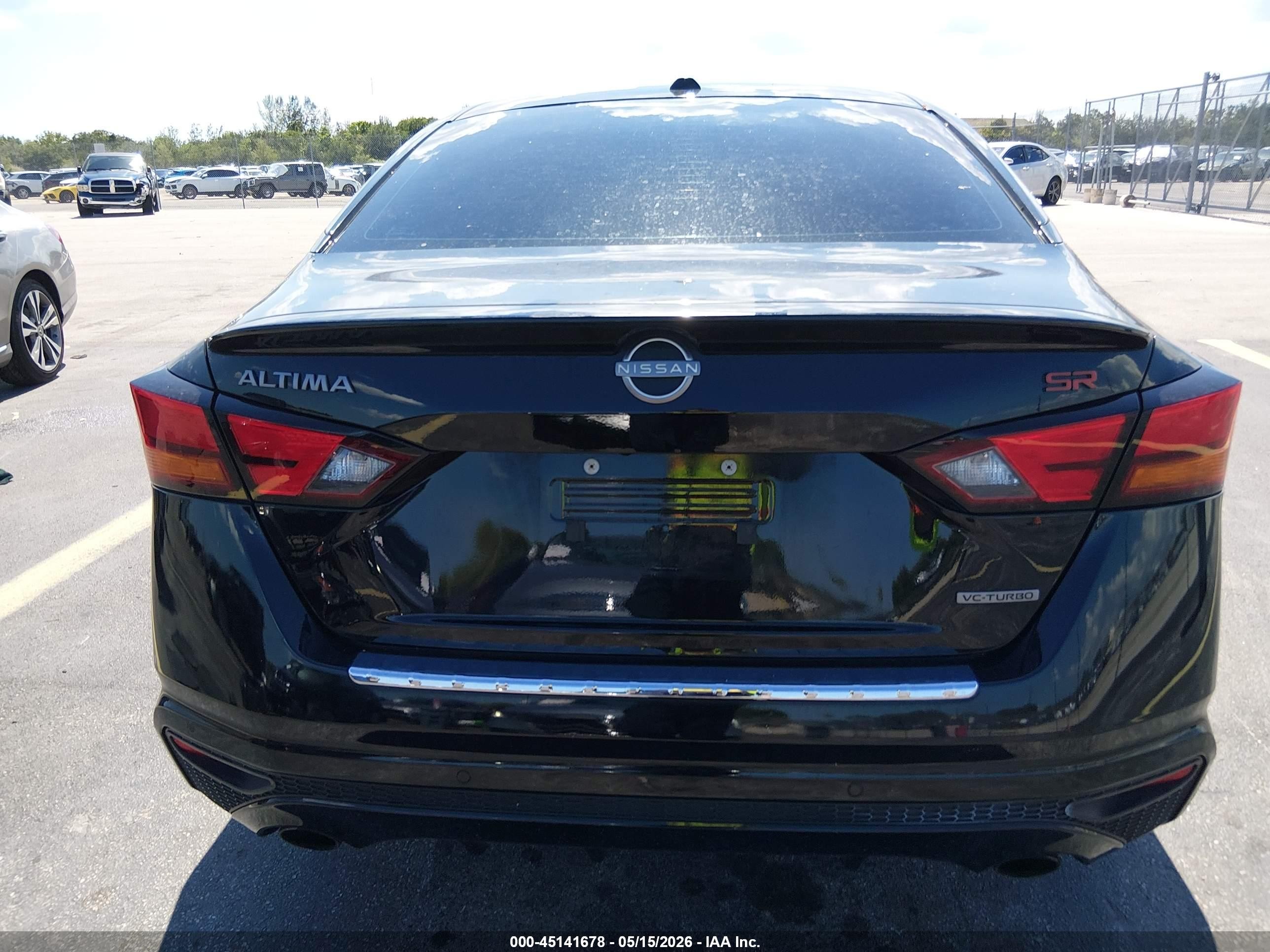 2023 Nissan Altima Sr Vc-turbo Fwd Черный vin: 1N4AL4CV4PN344847