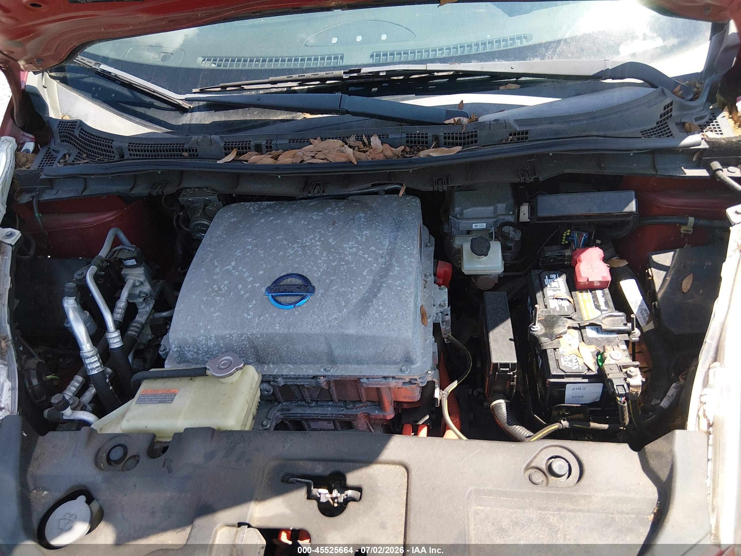 2013 Nissan Leaf Sv Red vin: 1N4AZ0CP0DC407975