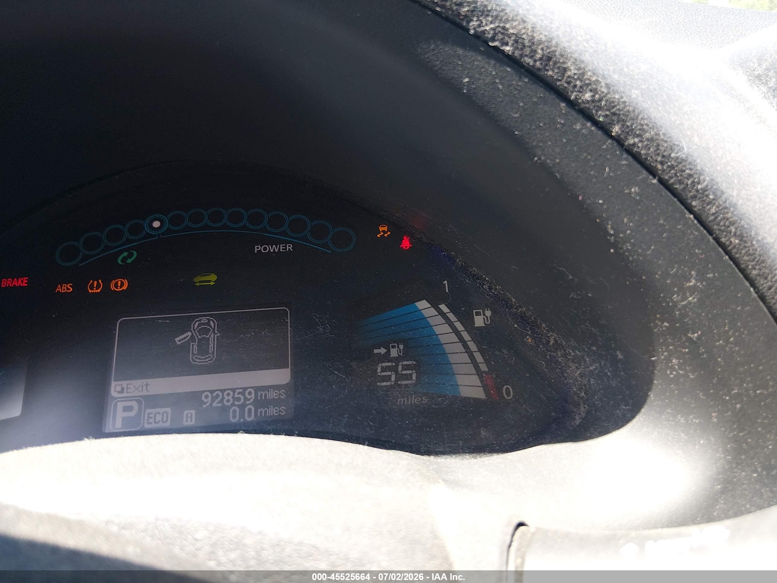 2013 Nissan Leaf Sv Red vin: 1N4AZ0CP0DC407975