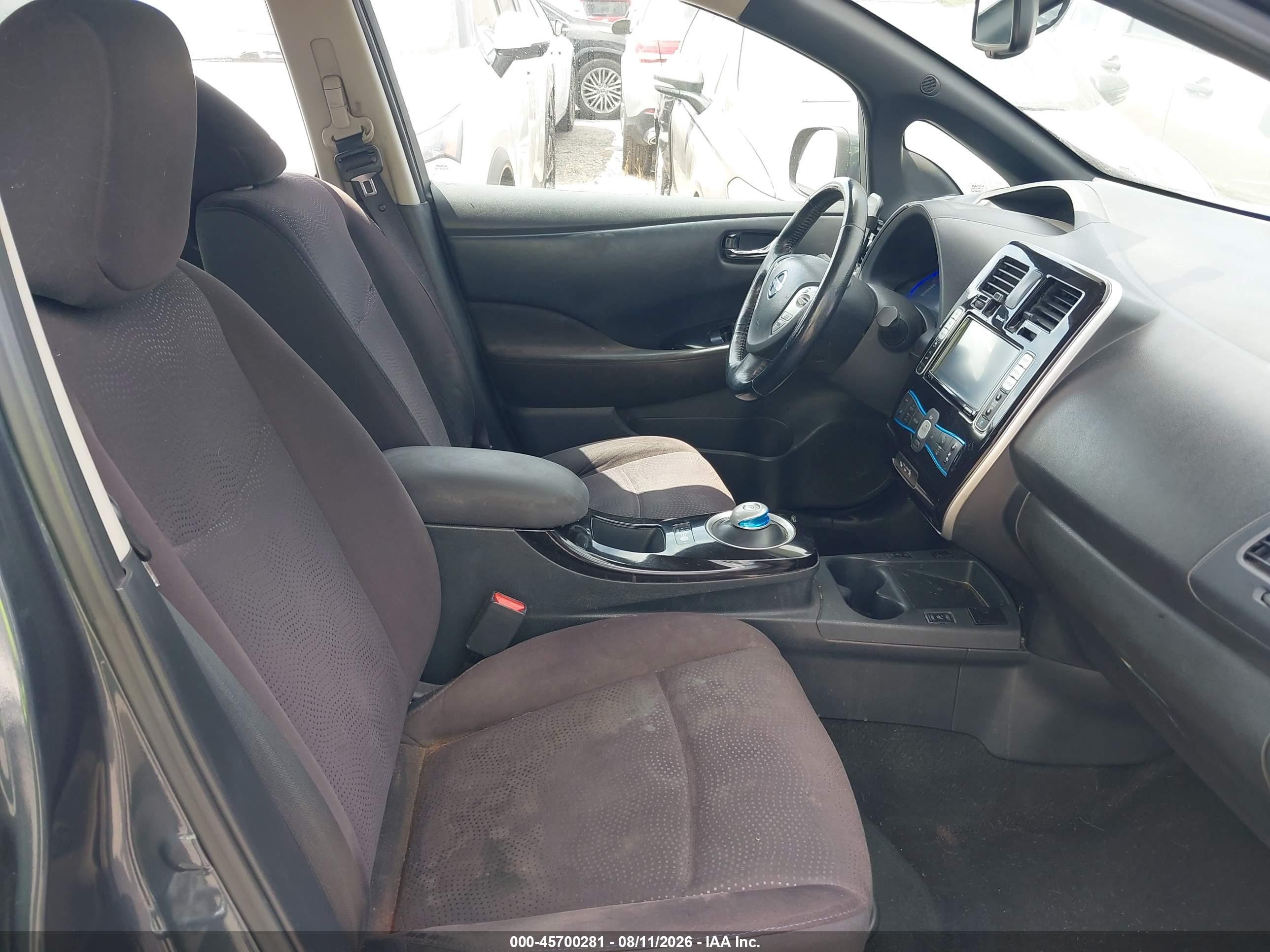 2013 Nissan Leaf Sv Серый vin: 1N4AZ0CP0DC410522