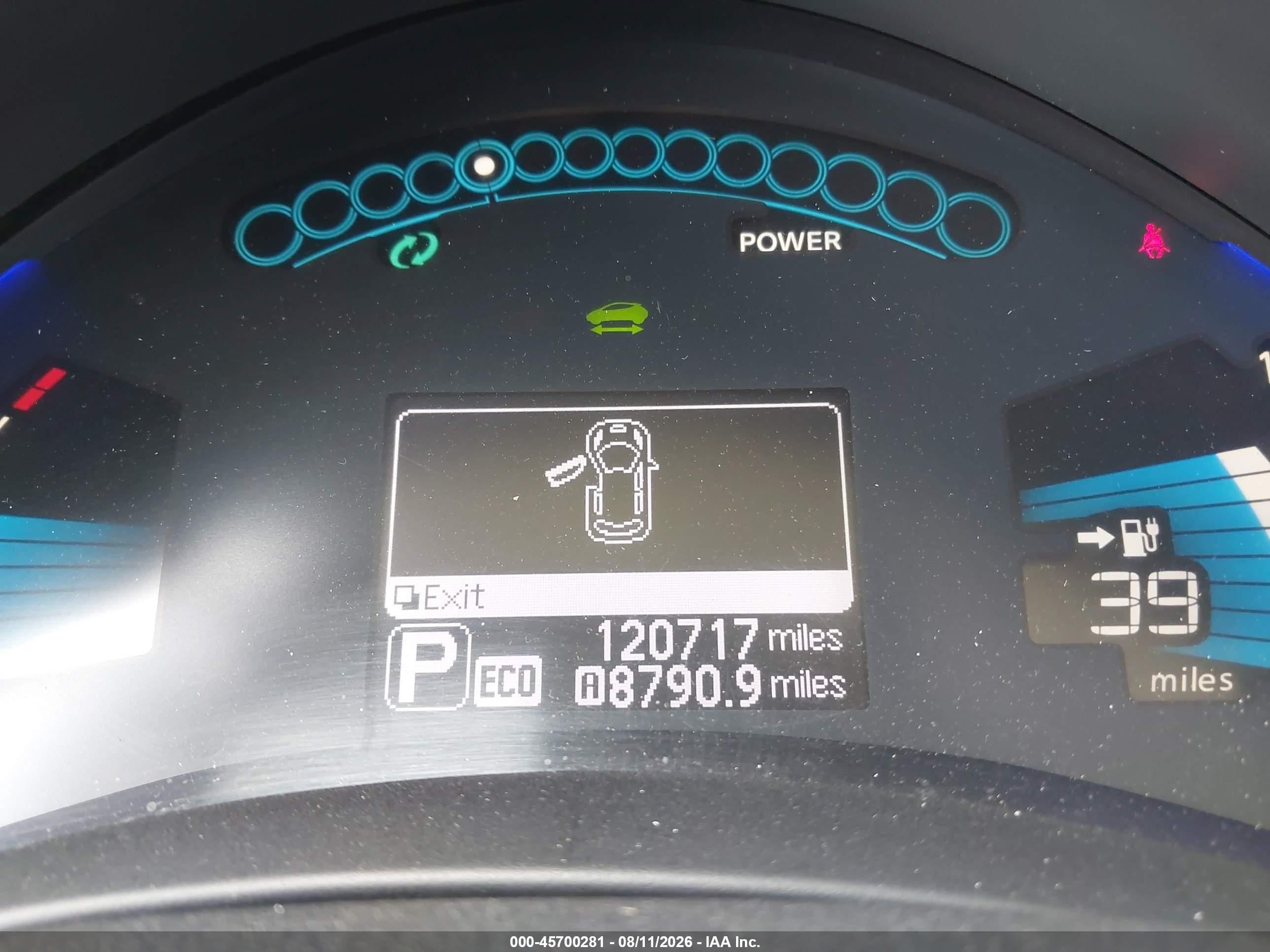 2013 Nissan Leaf Sv Серый vin: 1N4AZ0CP0DC410522