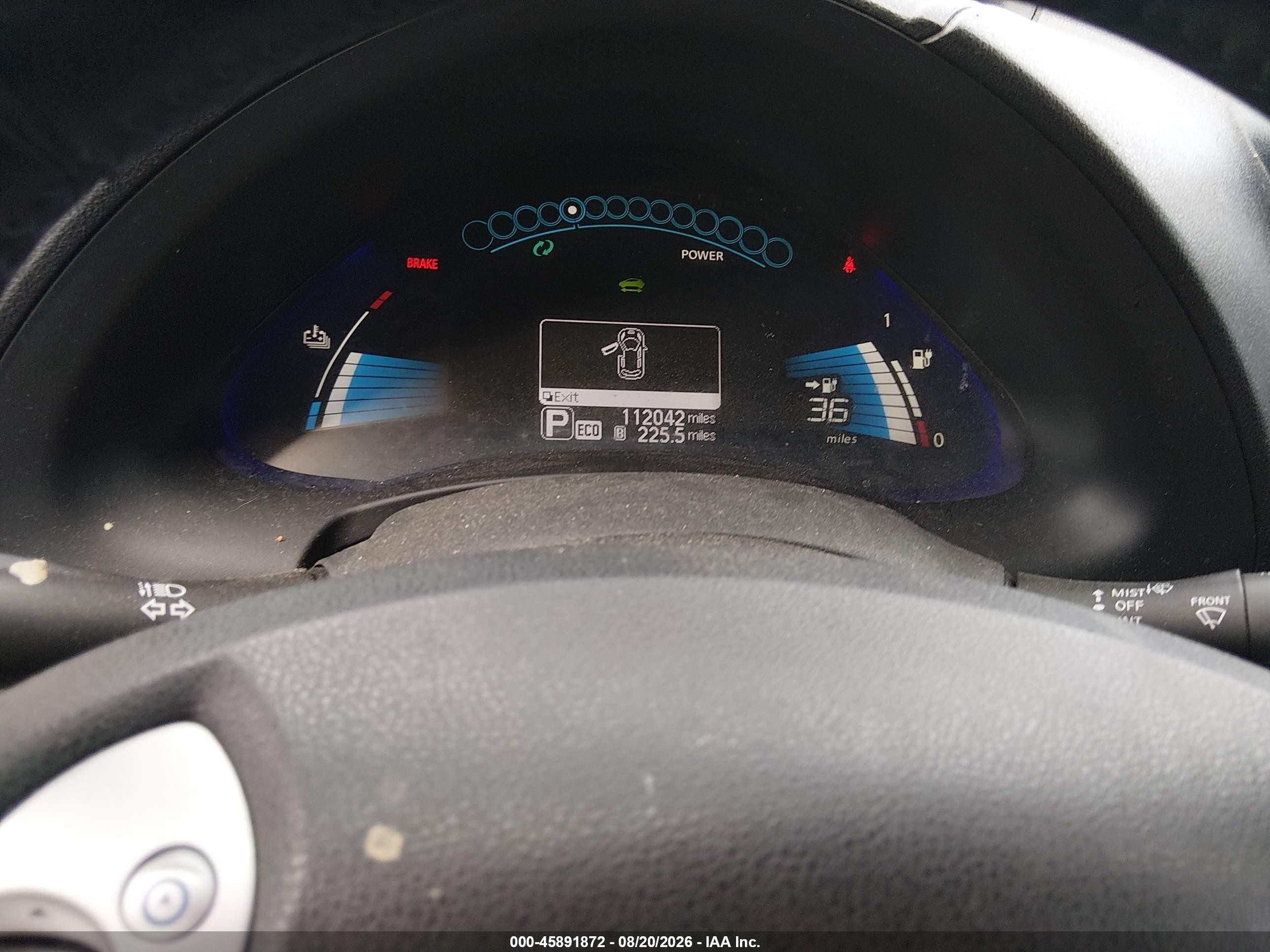 2013 Nissan Leaf Sv White vin: 1N4AZ0CP0DC420158