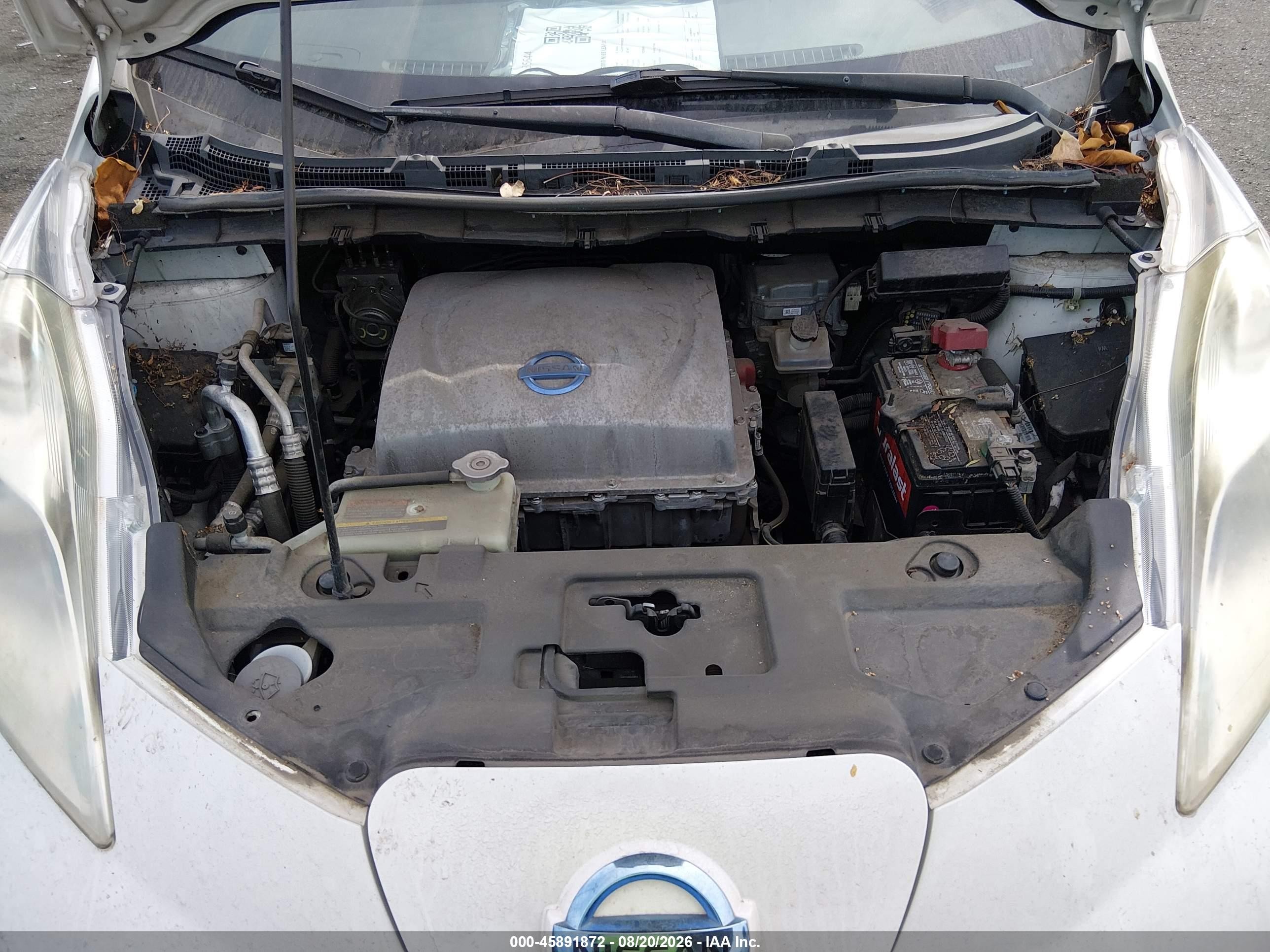 2013 Nissan Leaf Sv White vin: 1N4AZ0CP0DC420158
