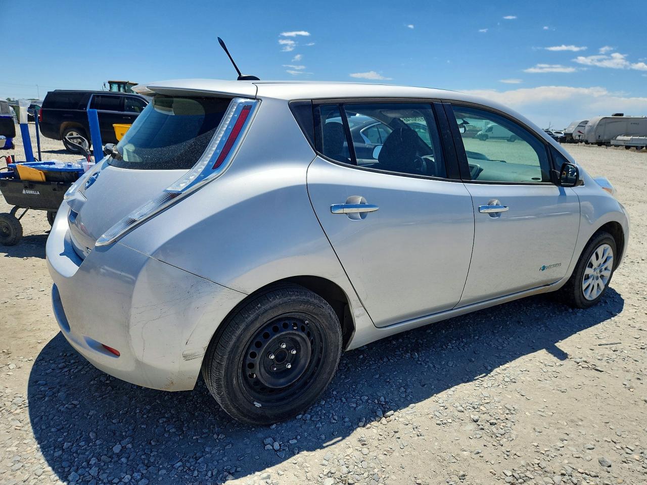 2013 Nissan Leaf S Silver vin: 1N4AZ0CP0DC423514