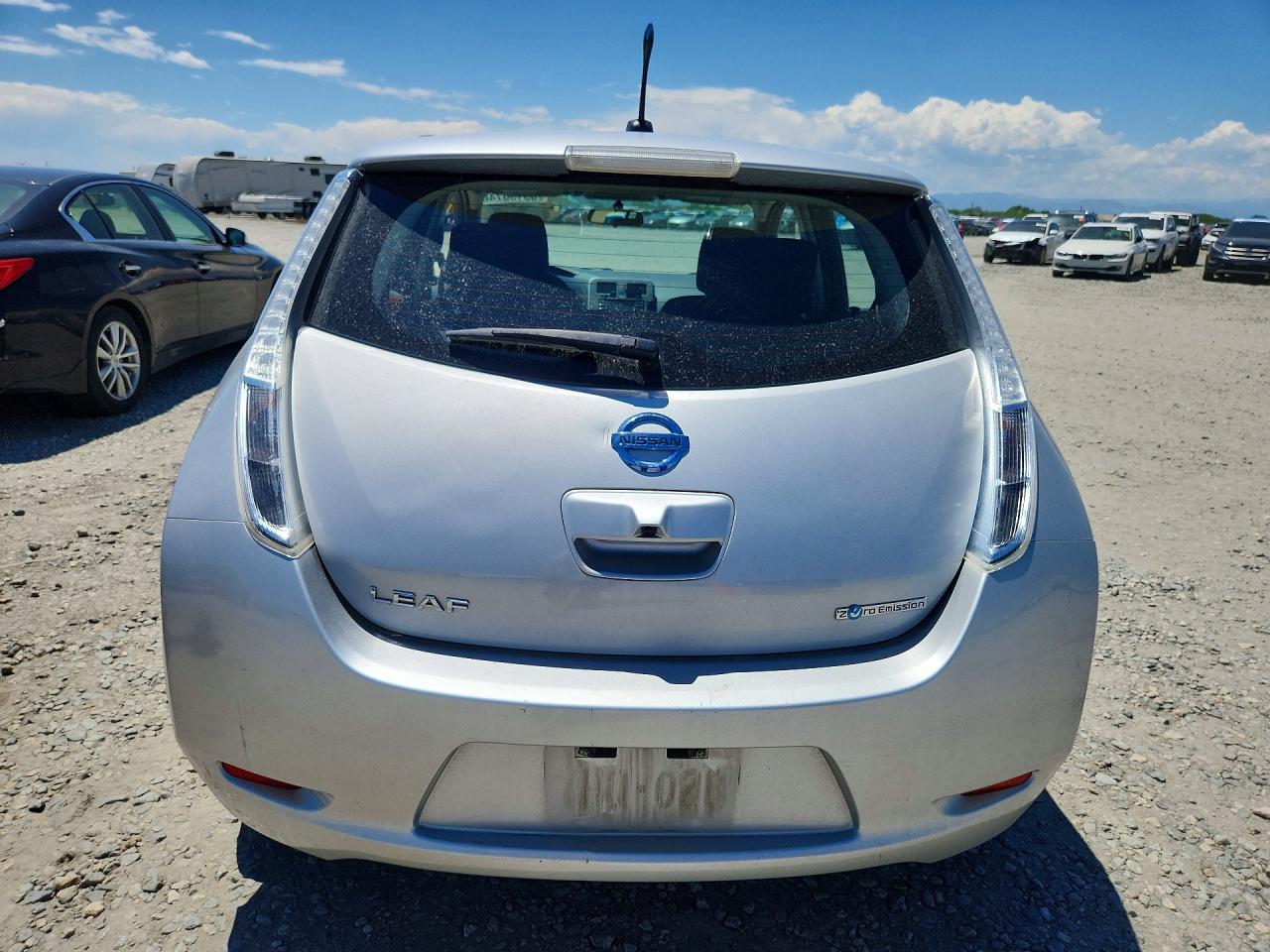 2013 Nissan Leaf S Silver vin: 1N4AZ0CP0DC423514