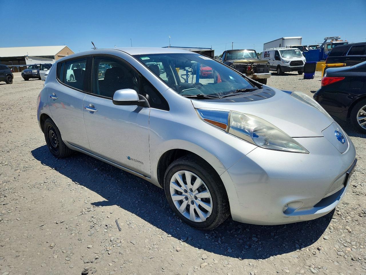 2013 Nissan Leaf S Silver vin: 1N4AZ0CP0DC423514