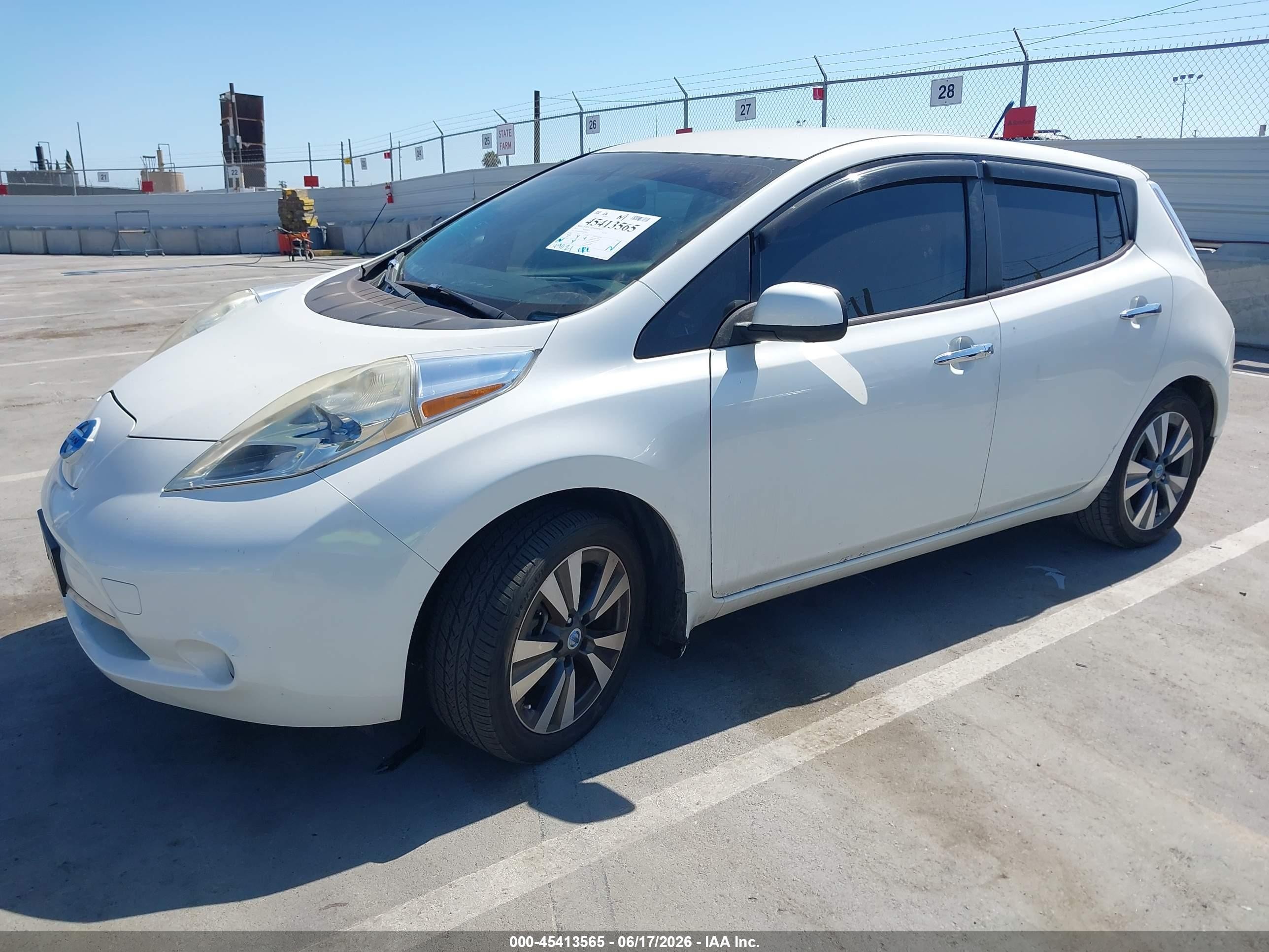 2013 Nissan Leaf Sl Белый vin: 1N4AZ0CP0DC425022