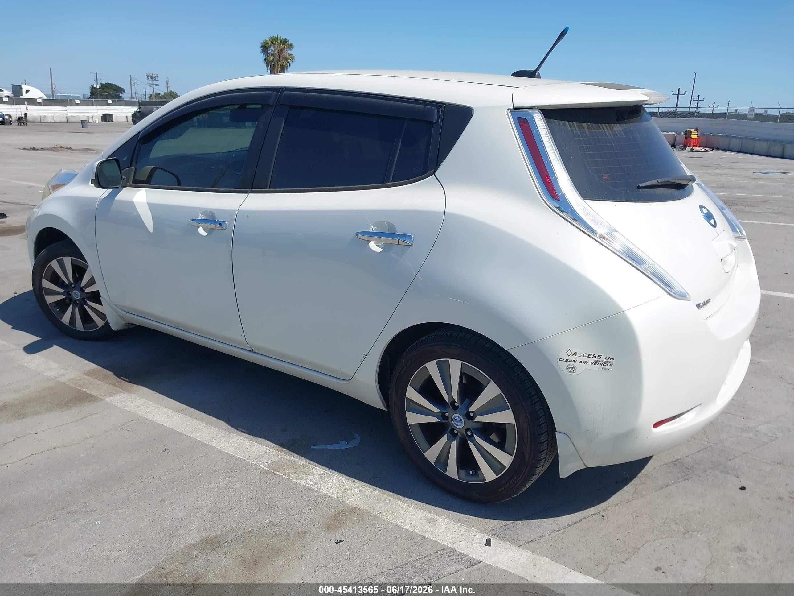 2013 Nissan Leaf Sl Белый vin: 1N4AZ0CP0DC425022