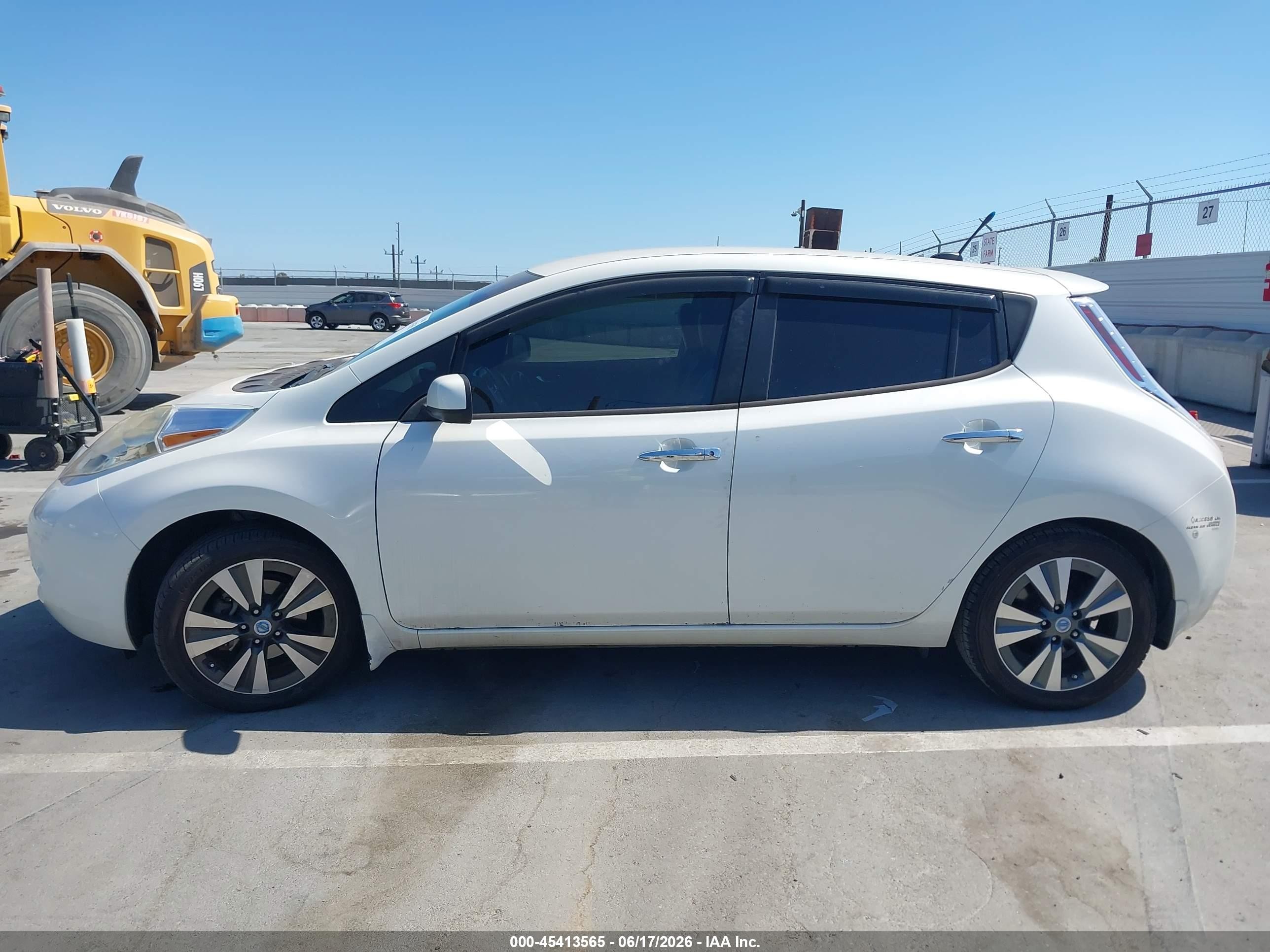2013 Nissan Leaf Sl Белый vin: 1N4AZ0CP0DC425022