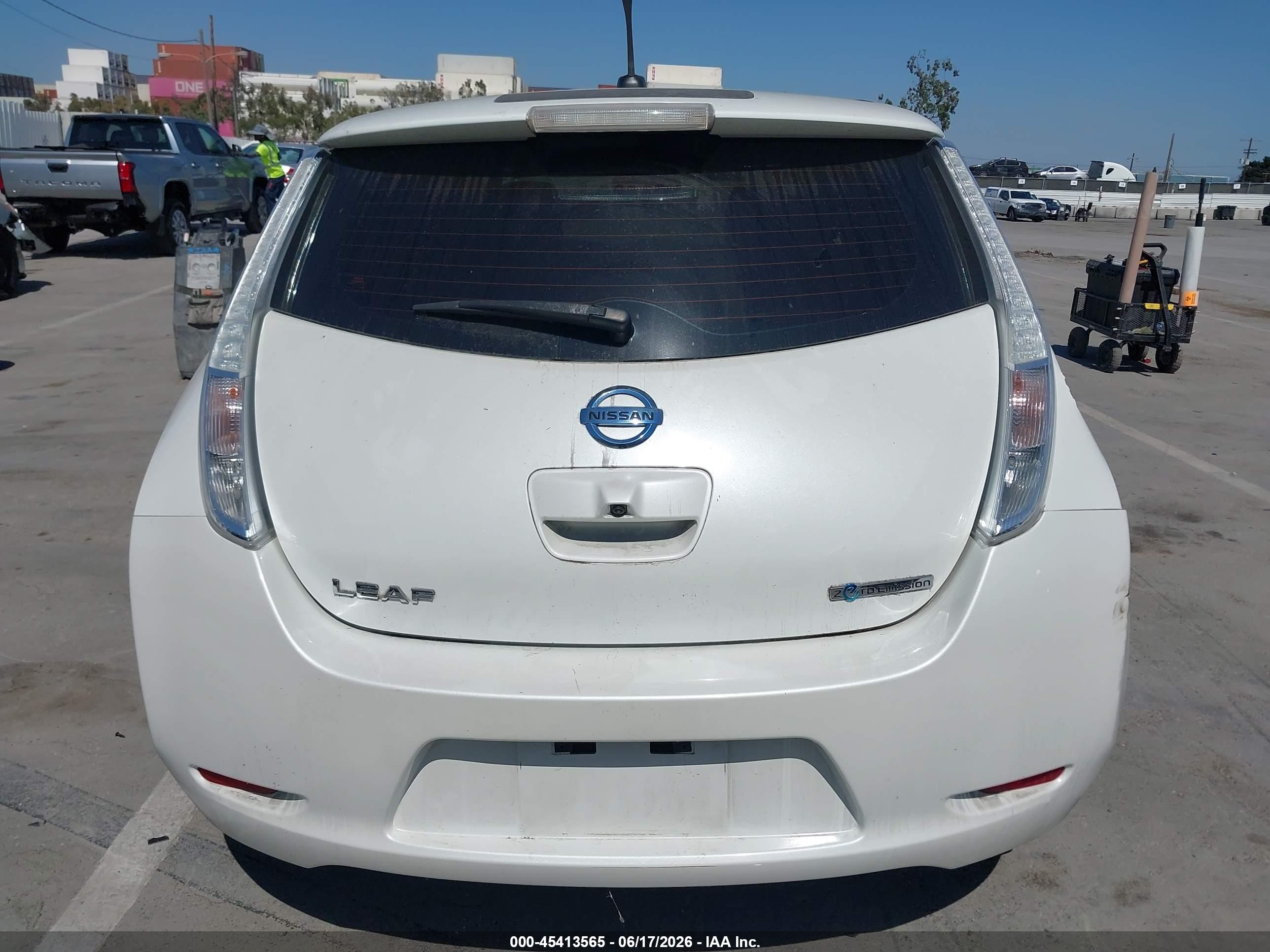2013 Nissan Leaf Sl Белый vin: 1N4AZ0CP0DC425022