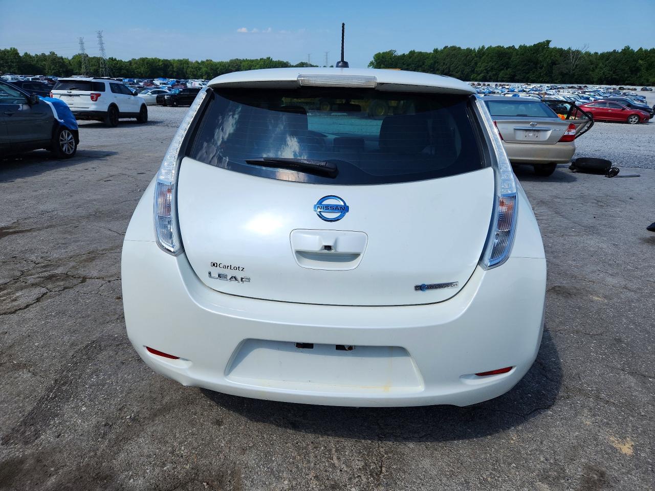 2013 Nissan Leaf S Белый vin: 1N4AZ0CP0DC425411