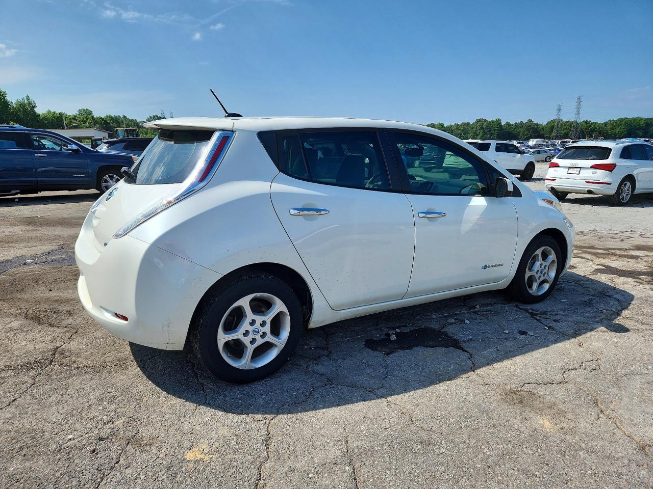 2013 Nissan Leaf S Белый vin: 1N4AZ0CP0DC425411