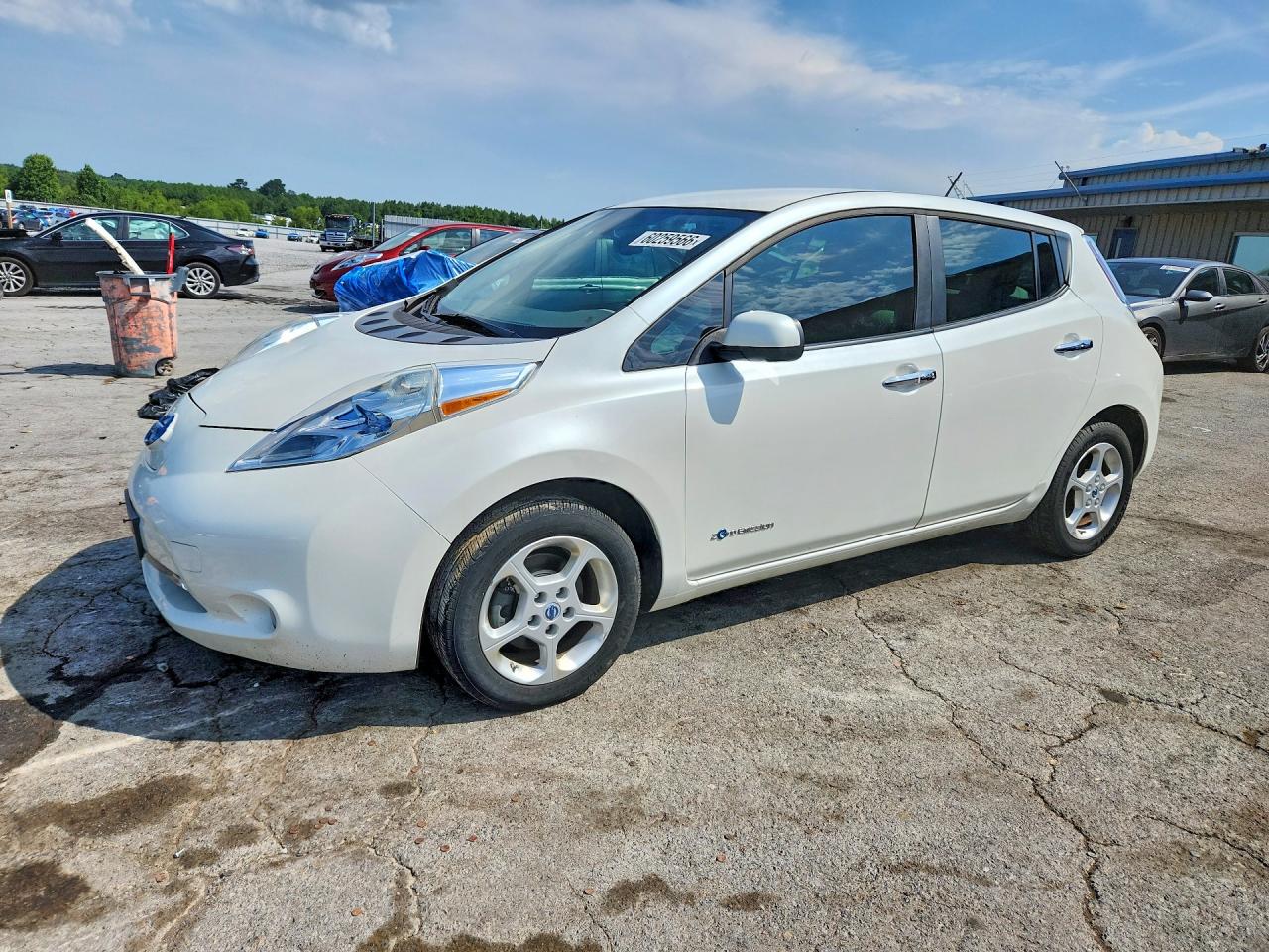 2013 Nissan Leaf S Белый vin: 1N4AZ0CP0DC425411