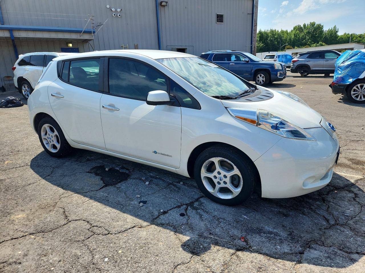 2013 Nissan Leaf S Белый vin: 1N4AZ0CP0DC425411