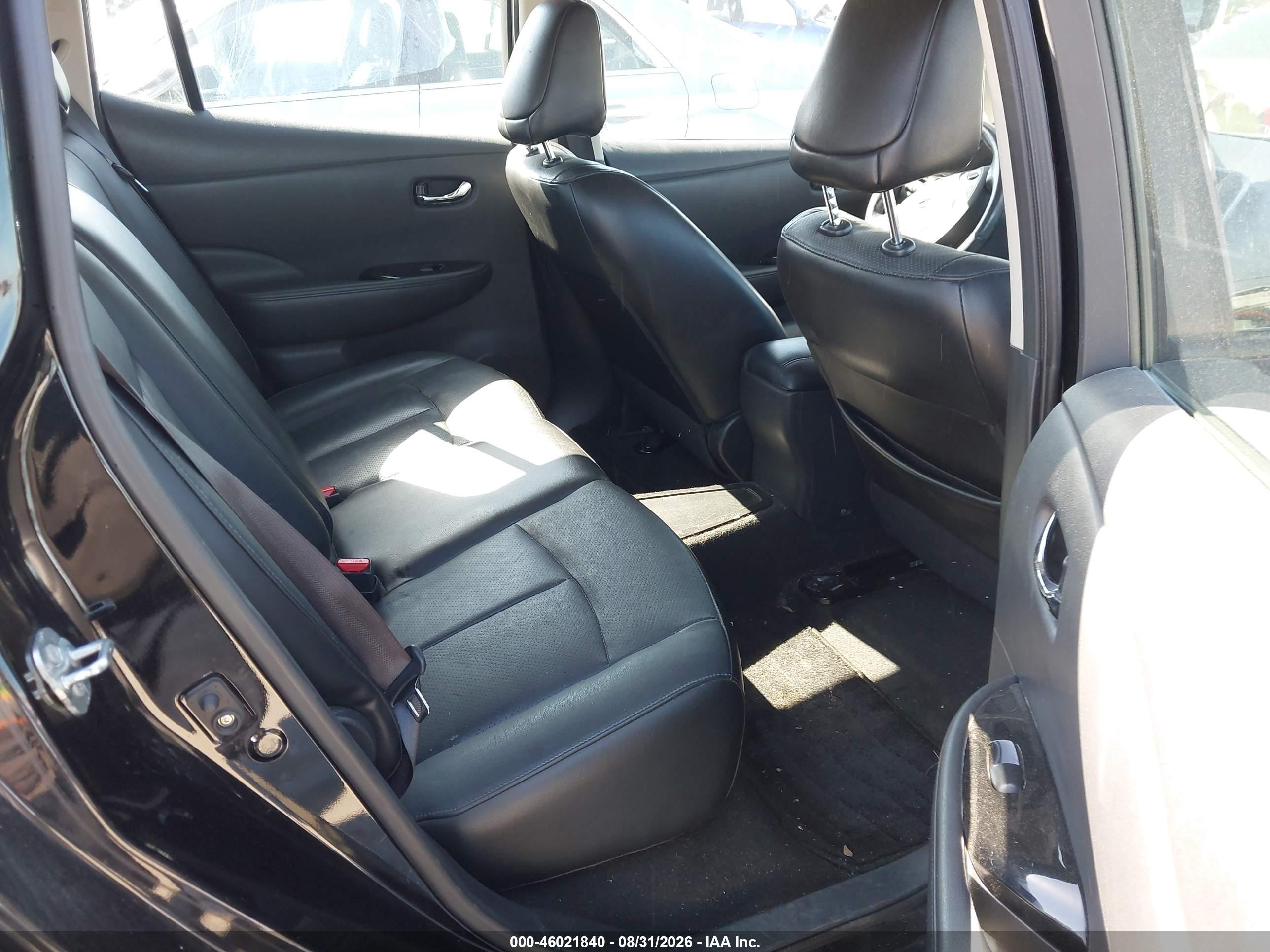 2014 Nissan Leaf Sl Черный vin: 1N4AZ0CP0EC334429