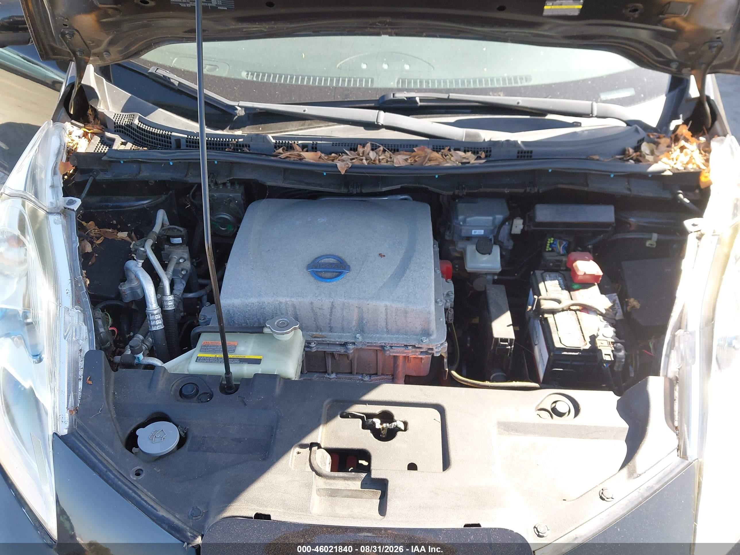 2014 Nissan Leaf Sl Черный vin: 1N4AZ0CP0EC334429