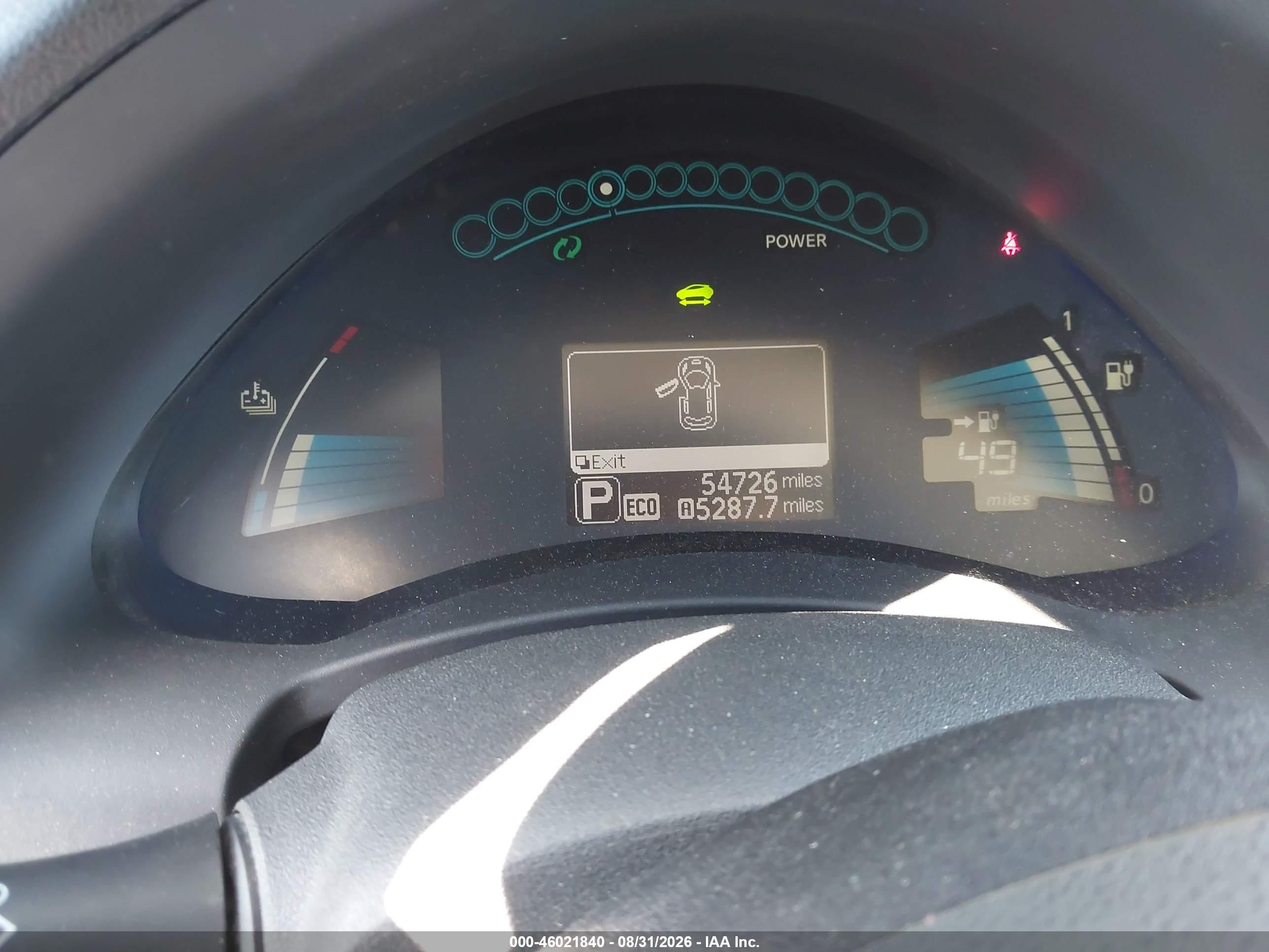 2014 Nissan Leaf Sl Черный vin: 1N4AZ0CP0EC334429