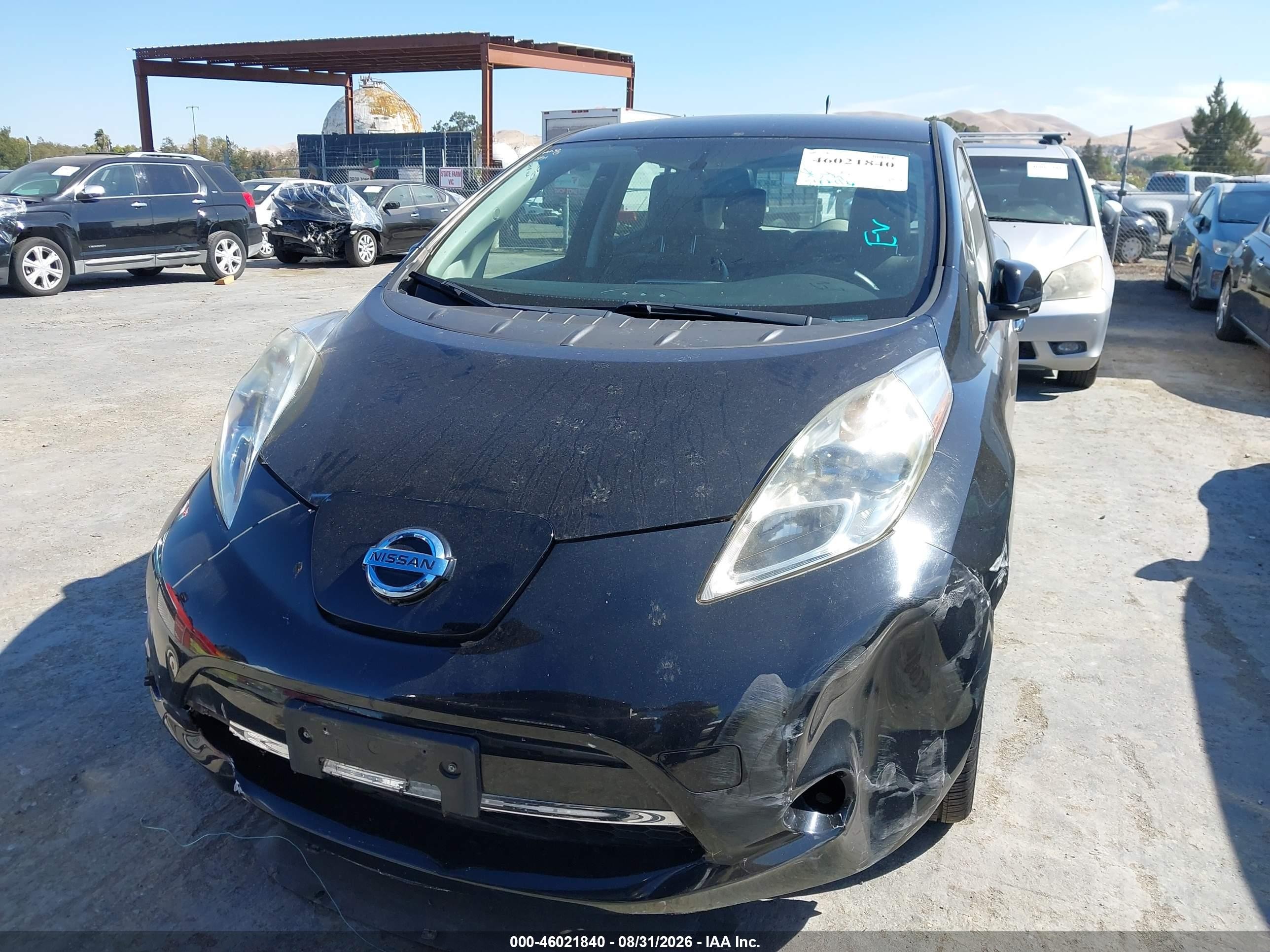 2014 Nissan Leaf Sl Черный vin: 1N4AZ0CP0EC334429