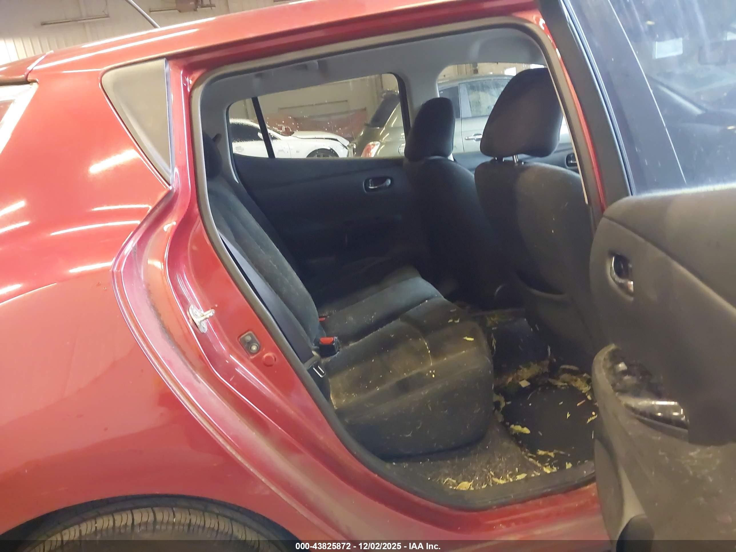 2014 Nissan Leaf Sv Red vin: 1N4AZ0CP0EC337847