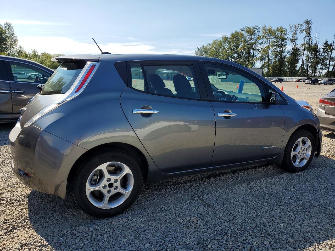 2015 Nissan Leaf Sv Gray vin: 1N4AZ0CP0FC305921