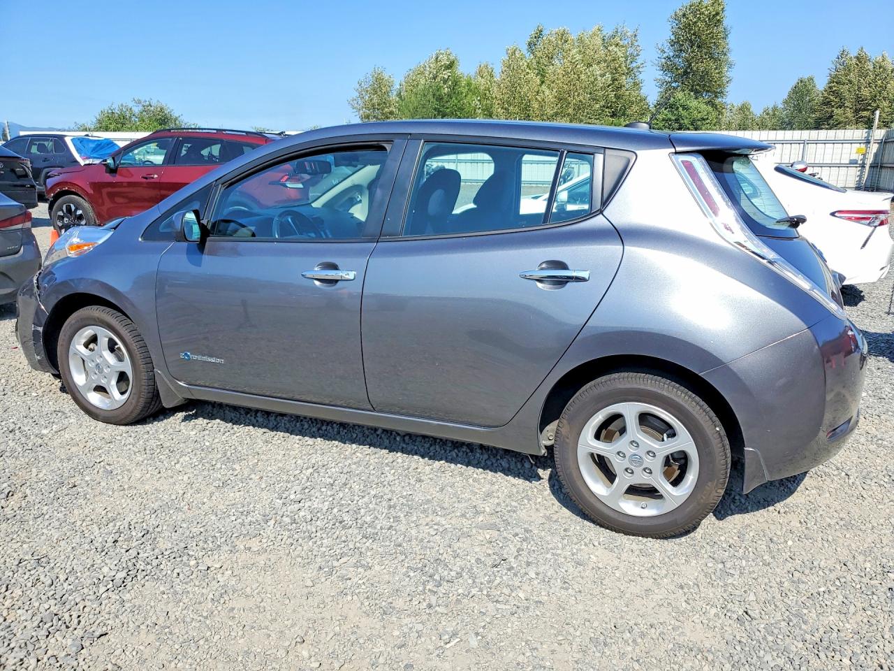 2015 Nissan Leaf Sv Gray vin: 1N4AZ0CP0FC305921