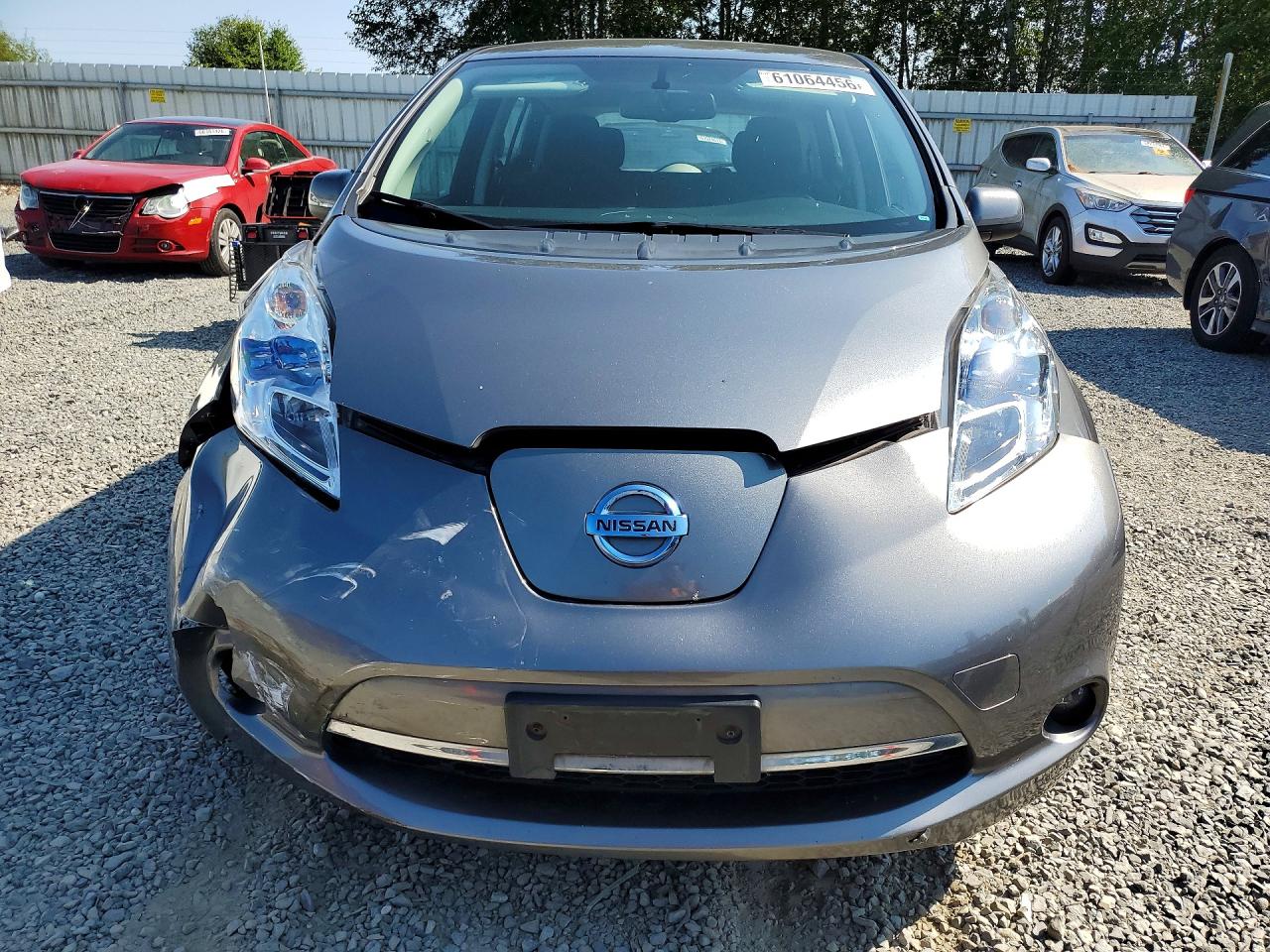 2015 Nissan Leaf Sv Gray vin: 1N4AZ0CP0FC305921